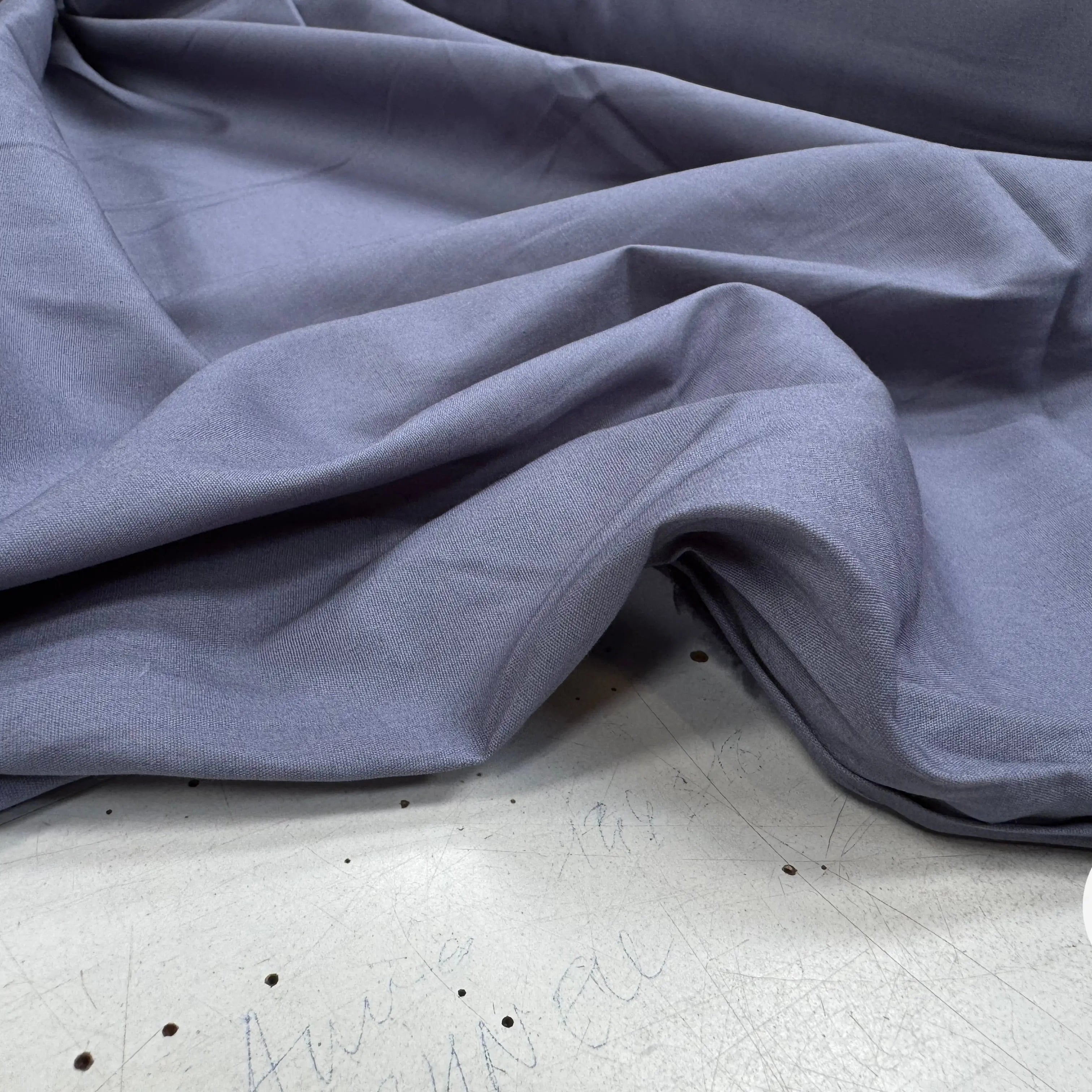 POPELINE UNI BLEU GRIS - My Little Coupon