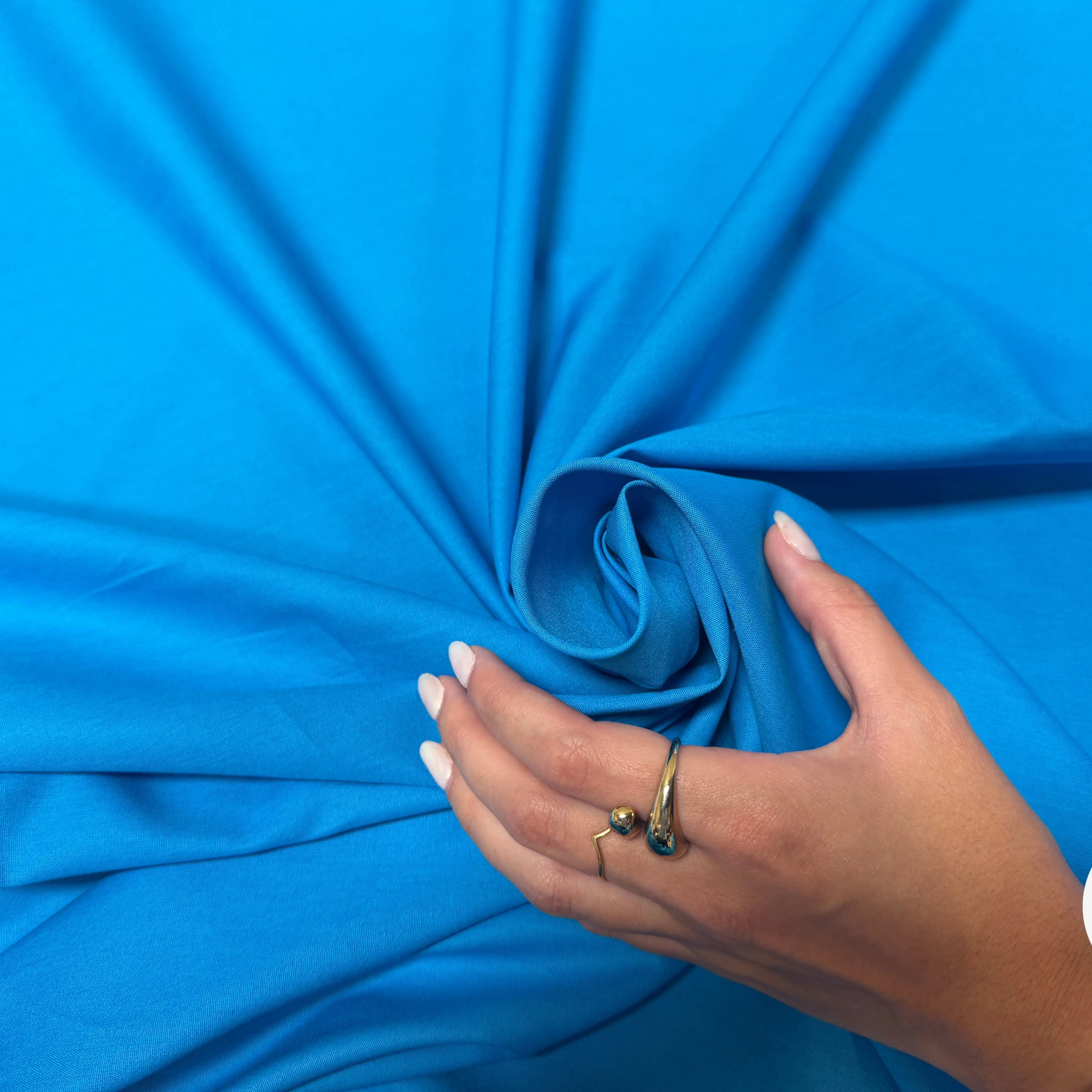 POPELINE UNI BLEU - My Little Coupon