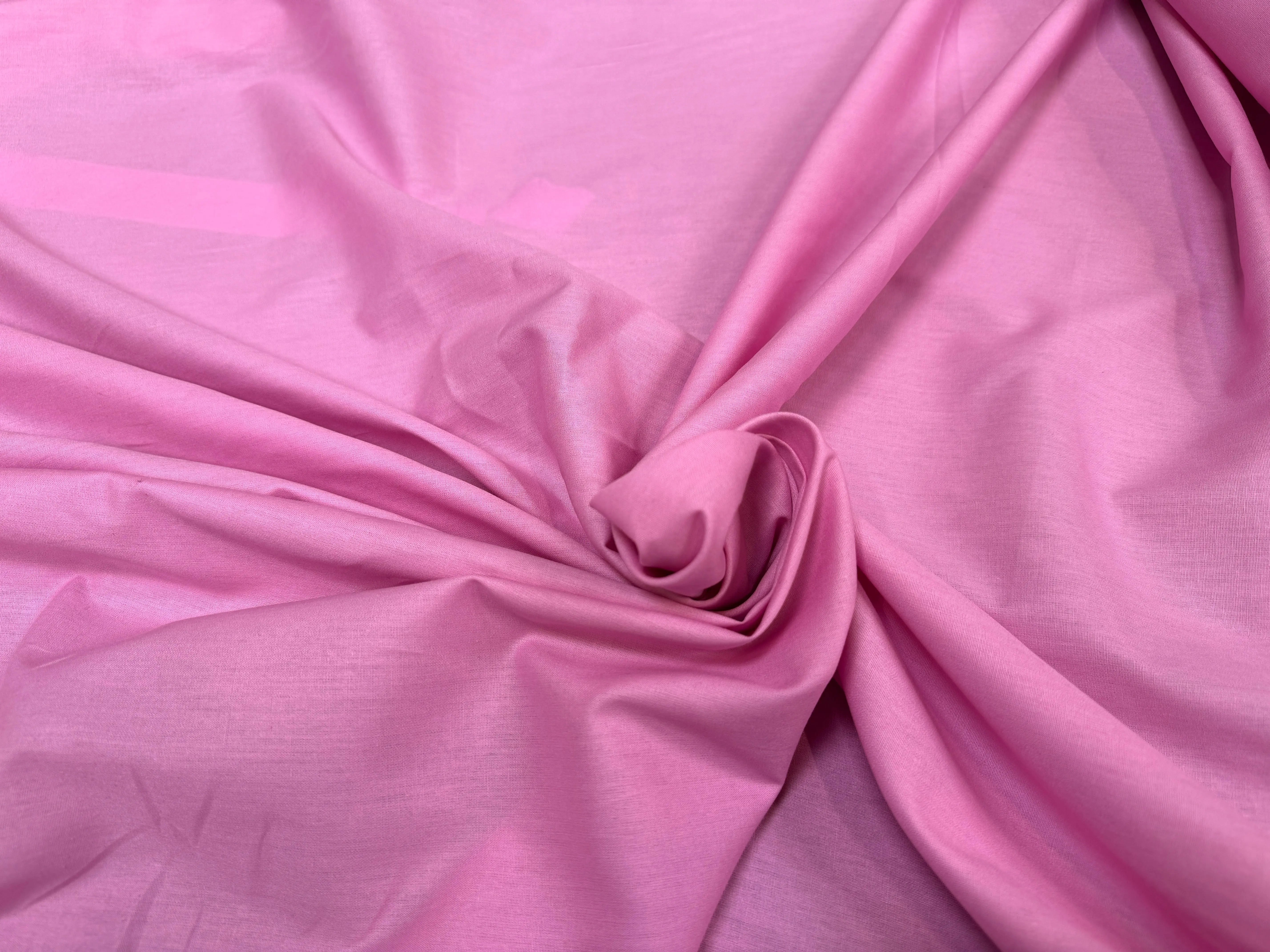 POPELINE UNI ROSE - My Little Coupon