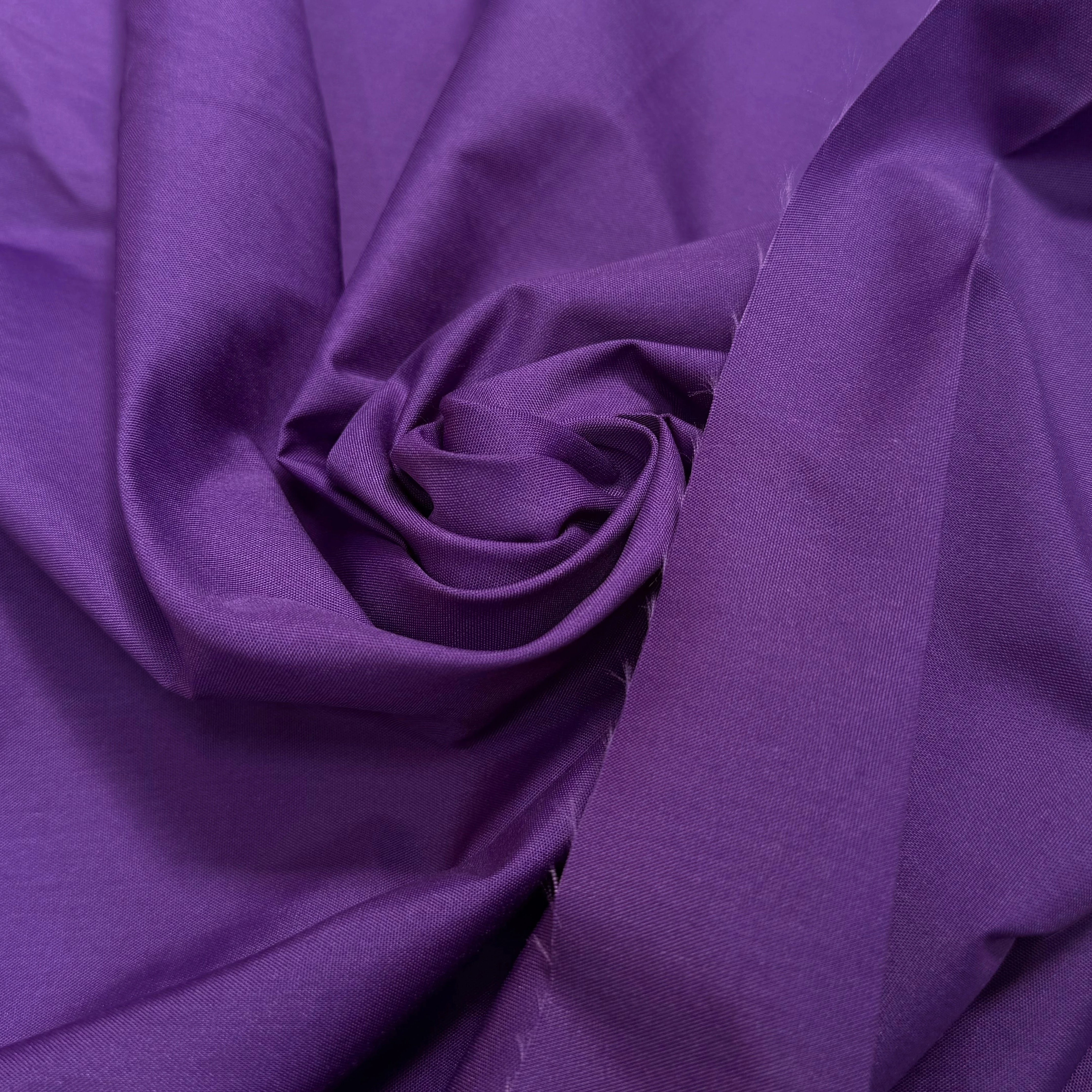 POPELINE UNIE VIOLET CRAQUANTE - My Little Coupon