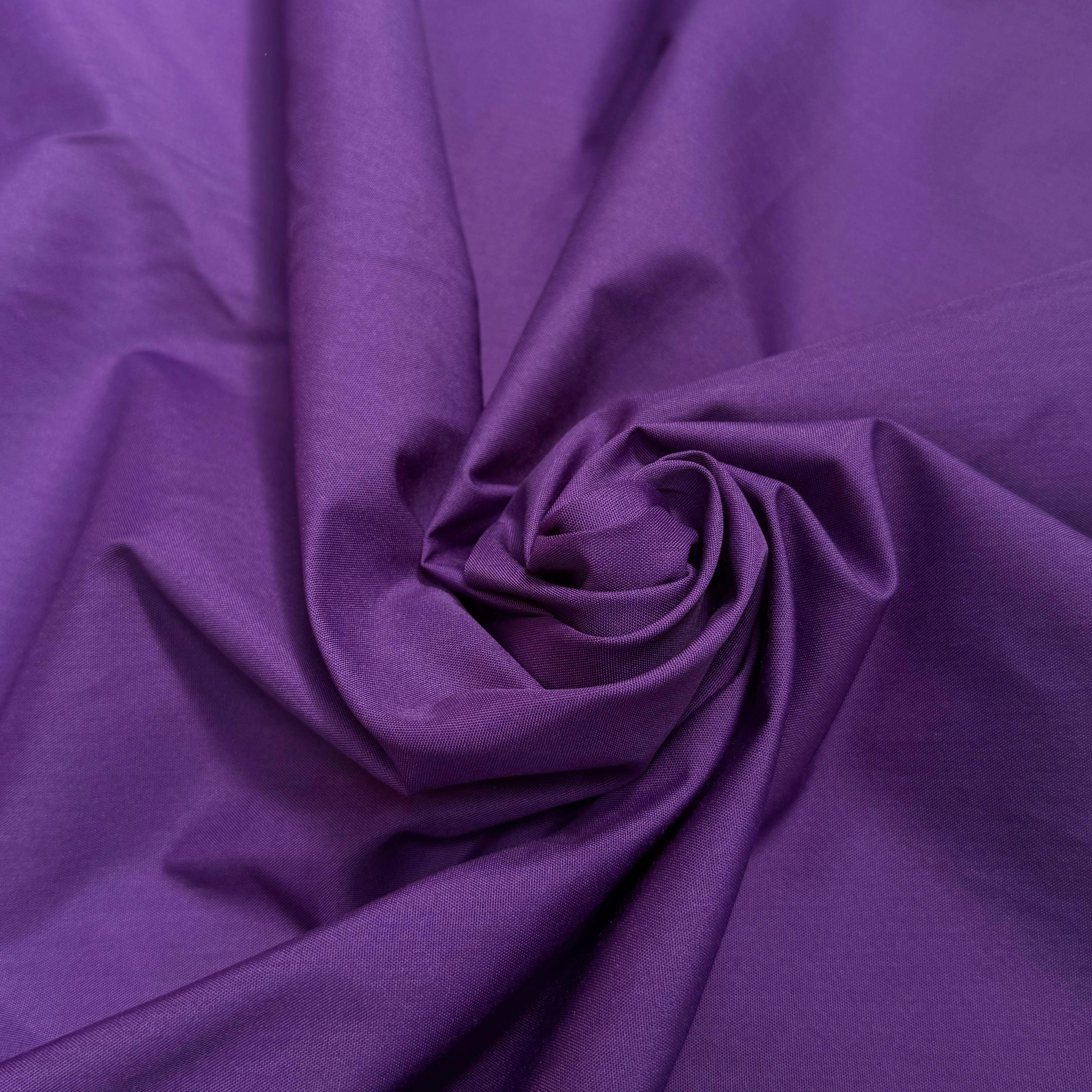POPELINE UNIE VIOLET CRAQUANTE - My Little Coupon