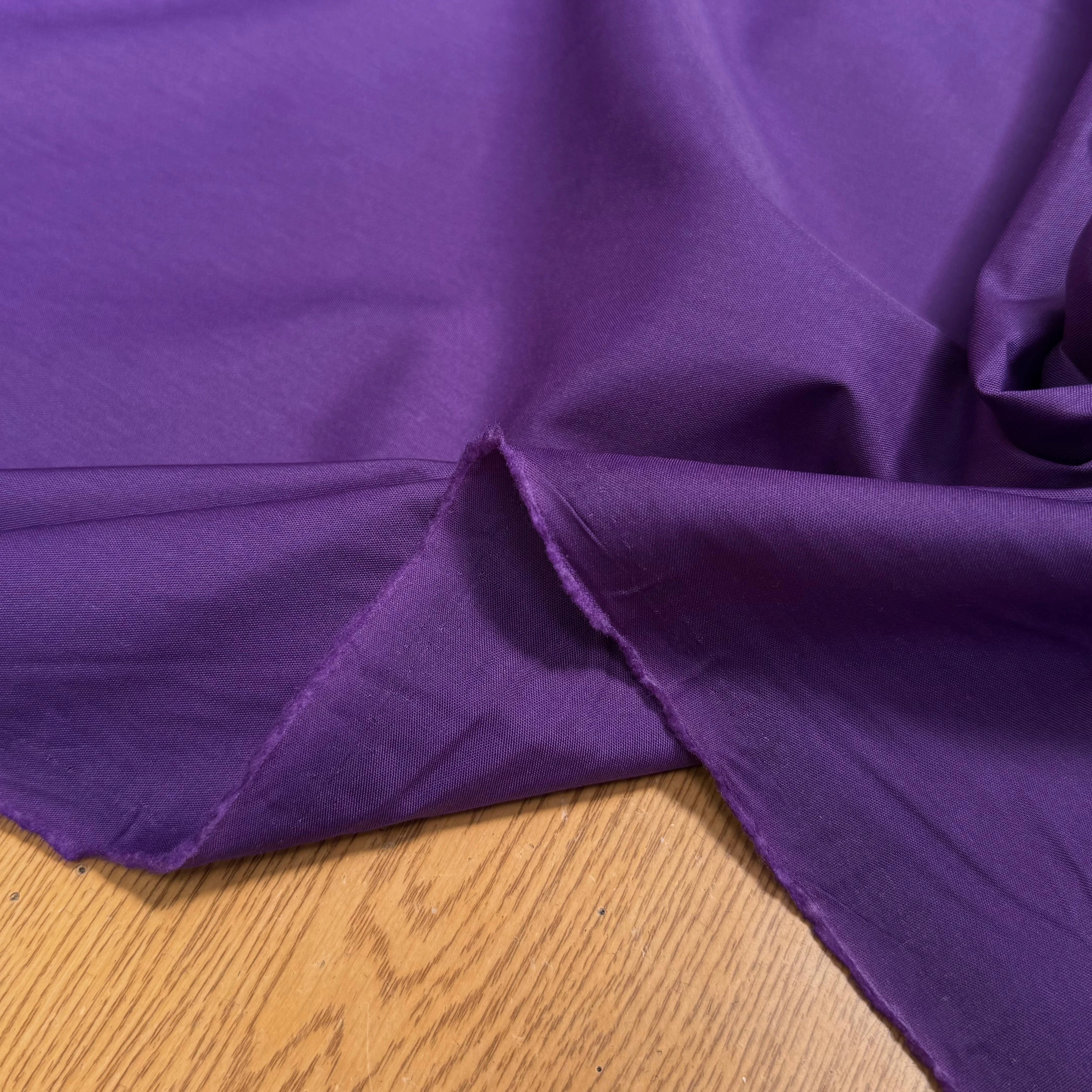 POPELINE UNIE VIOLET CRAQUANTE - My Little Coupon