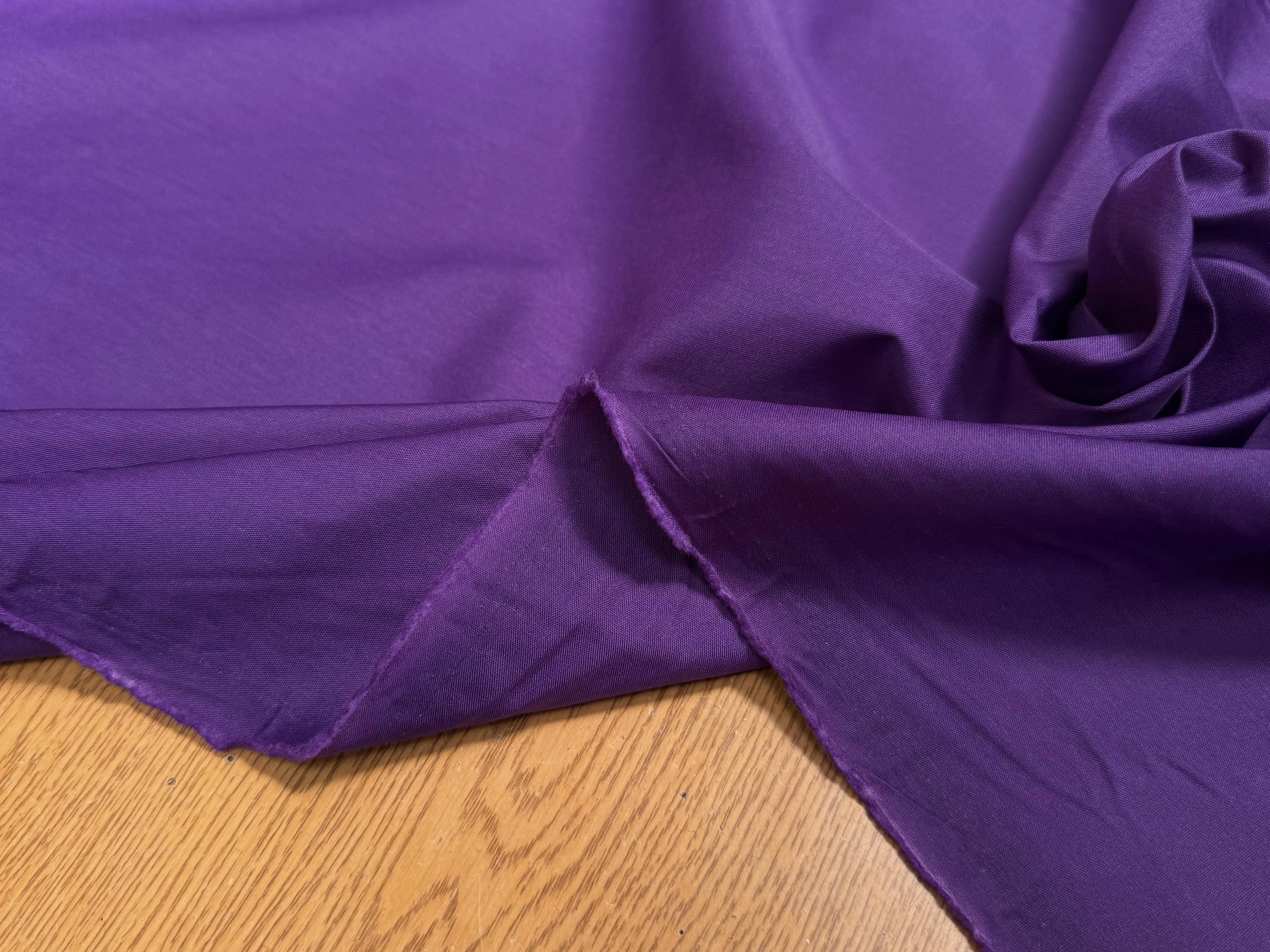 POPELINE UNIE VIOLET CRAQUANTE - My Little Coupon