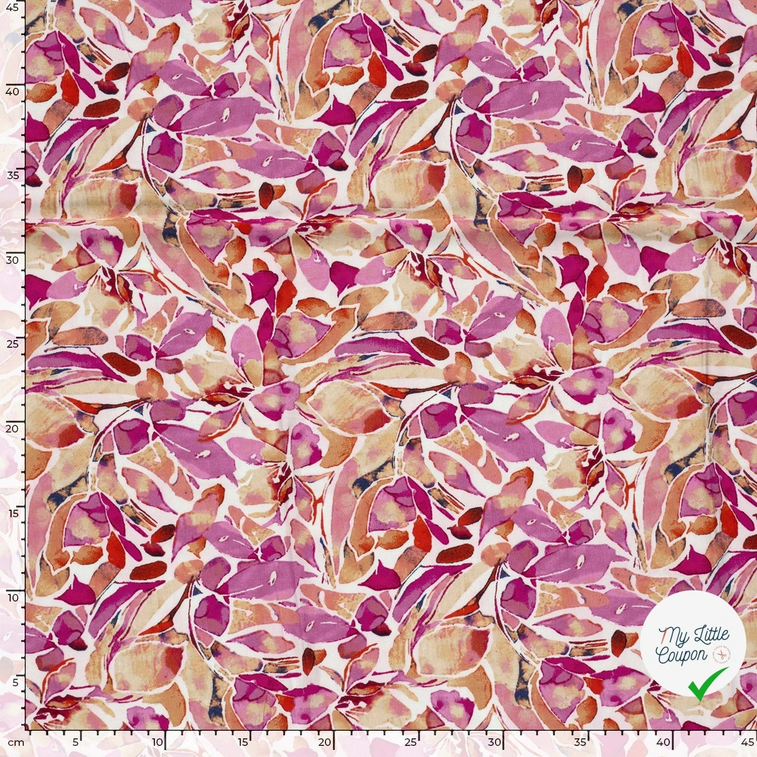 POPELINE VISCOSE DIGITAL DIGI FLOWERS - My Little Coupon