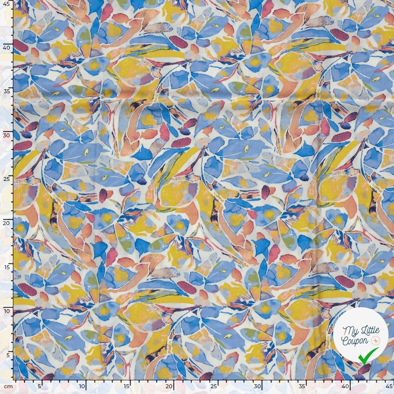 POPELINE VISCOSE DIGITAL FLOWERS 2 - My Little Coupon