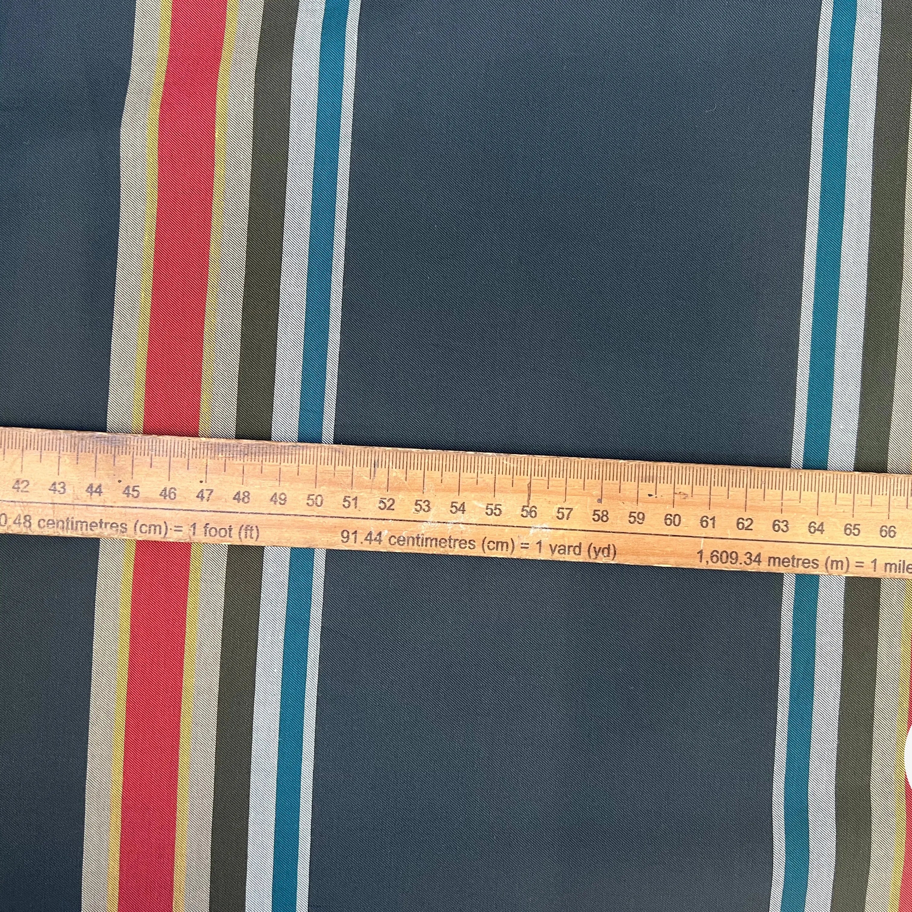 POPELINES DE COTON VERTE FINEMENT SERGÉE RAYURES HORIZONTALES - My Little Coupon