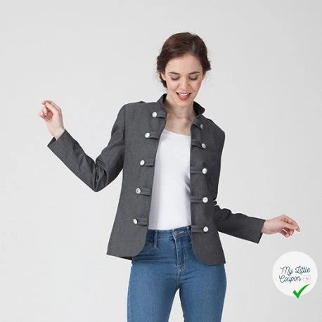 Patron Nadine - Veste - FR 34/56, US 2/24, UK 6/28 - Difficile - My Little Coupon