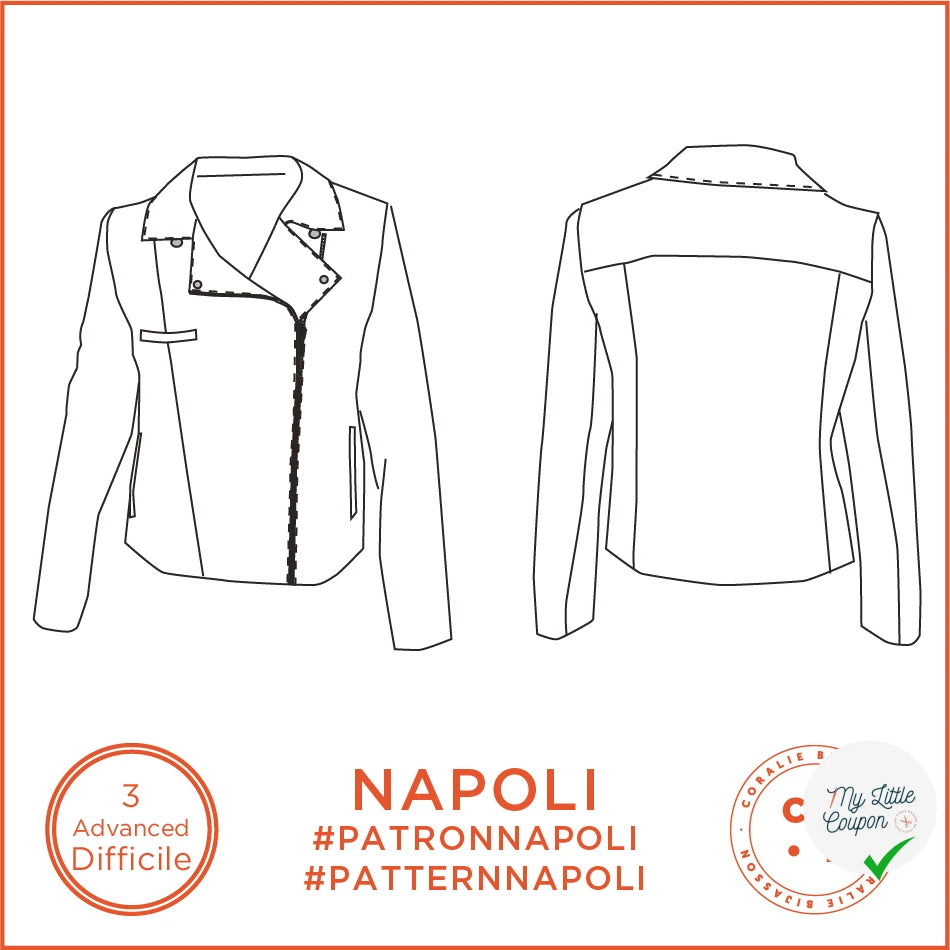 Patron Napoli - Perfecto - FR 34/48, US 2/16, UK 6/20 - Difficile - My Little Coupon