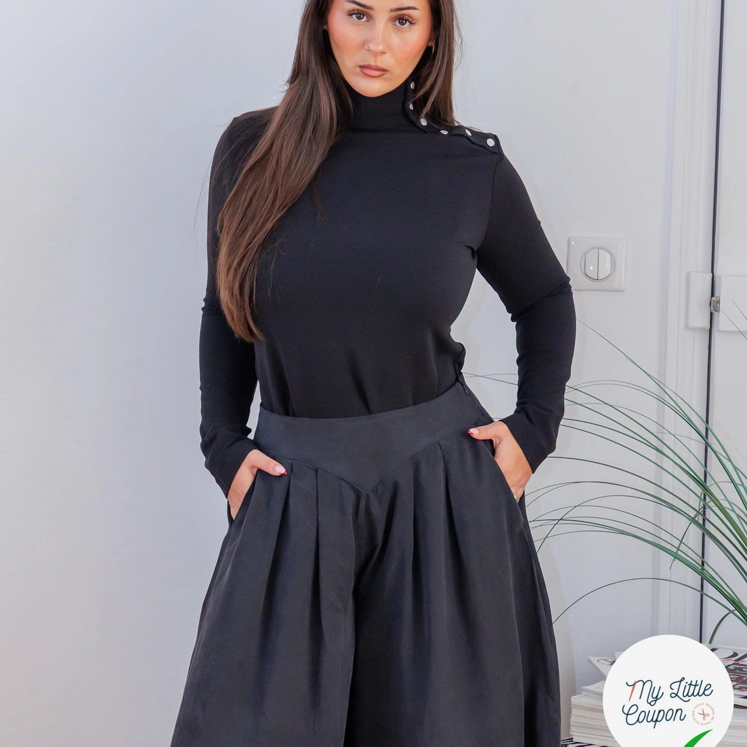 Patron Sanaz - Jupe culotte - FR 34/56, US 2/24, UK 6/28 - Moyen - My Little Coupon