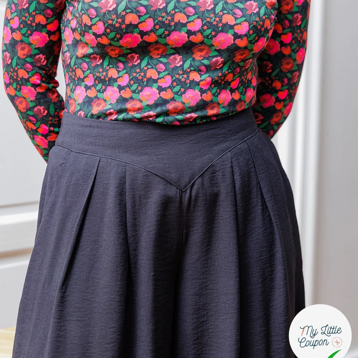 Patron Sanaz - Jupe culotte - FR 34/56, US 2/24, UK 6/28 - Moyen - My Little Coupon