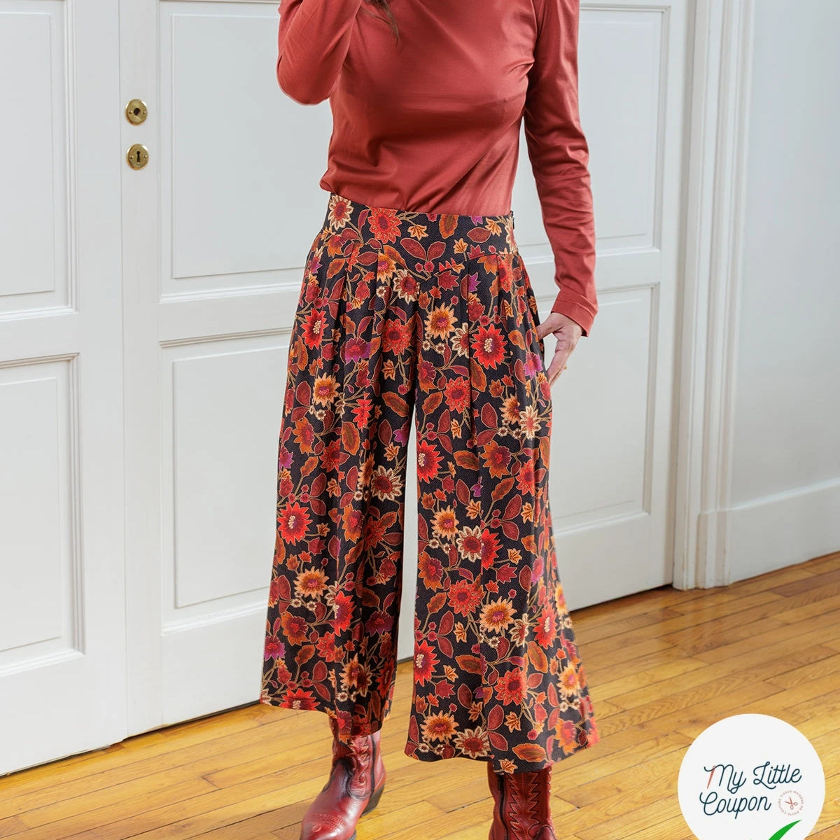 Patron Sanaz - Jupe culotte - FR 34/56, US 2/24, UK 6/28 - Moyen - My Little Coupon