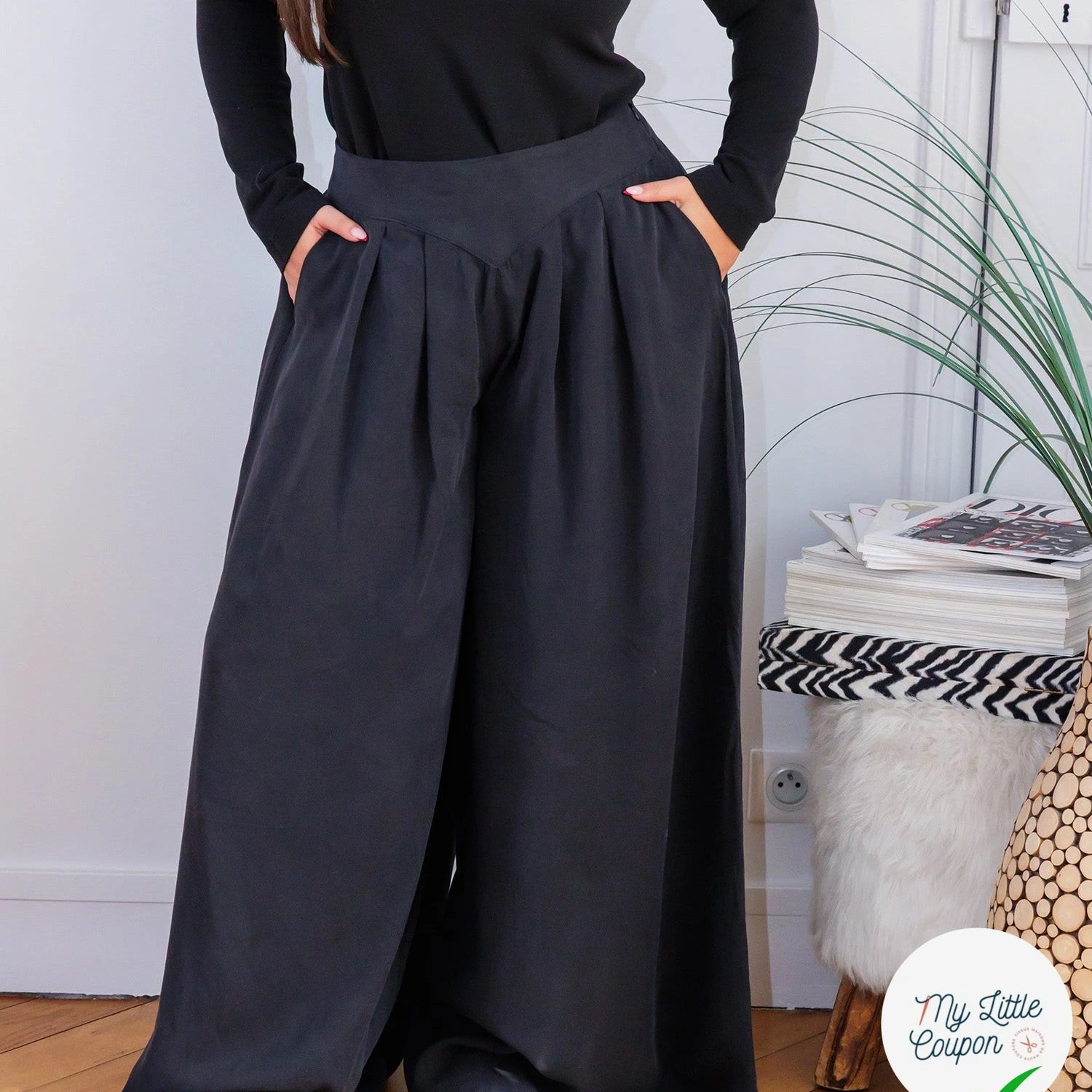 Patron Sanaz - Jupe culotte - FR 34/56, US 2/24, UK 6/28 - Moyen - My Little Coupon