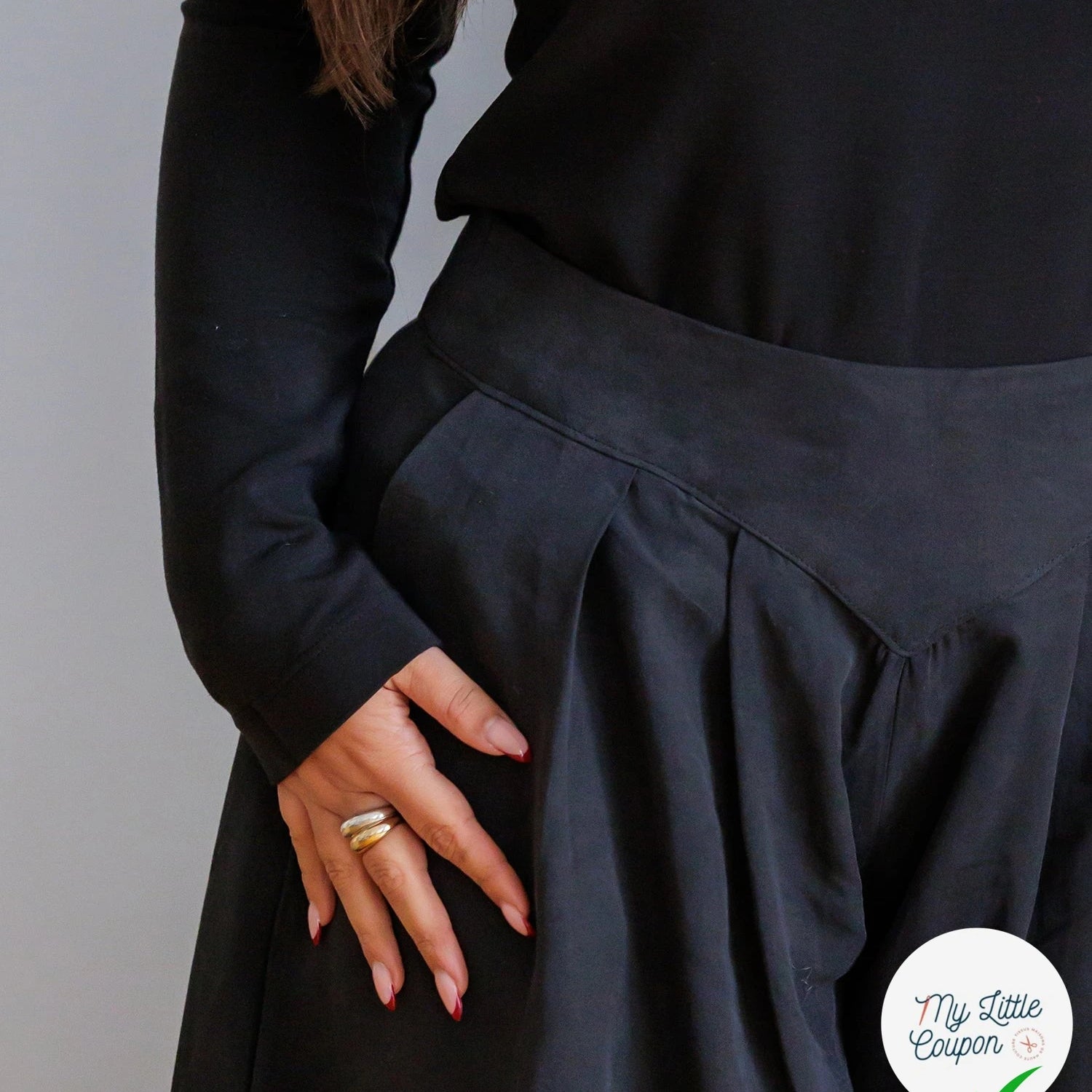 Patron Sanaz - Jupe culotte - FR 34/56, US 2/24, UK 6/28 - Moyen - My Little Coupon