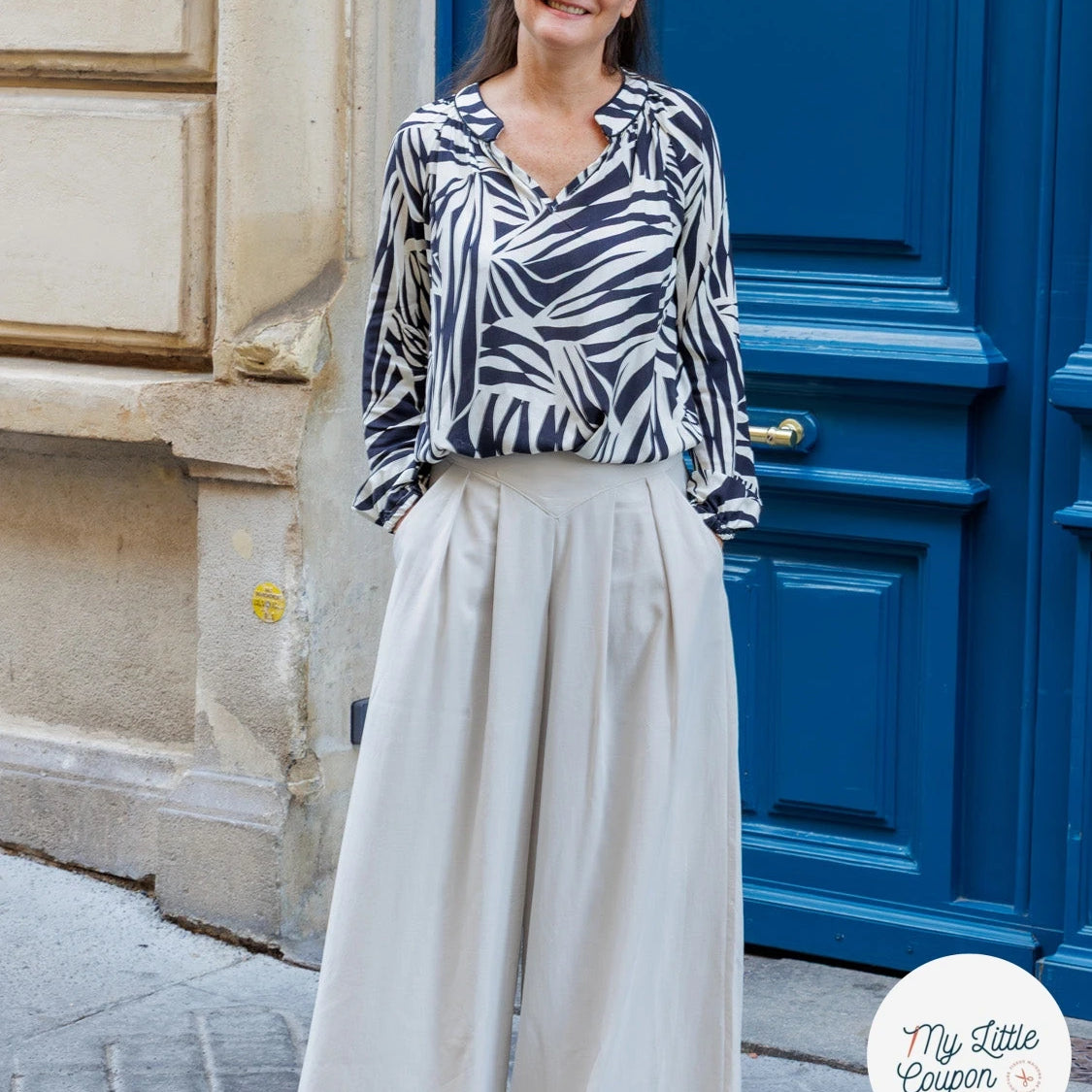 Patron Sanaz - Jupe culotte - FR 34/56, US 2/24, UK 6/28 - Moyen - My Little Coupon