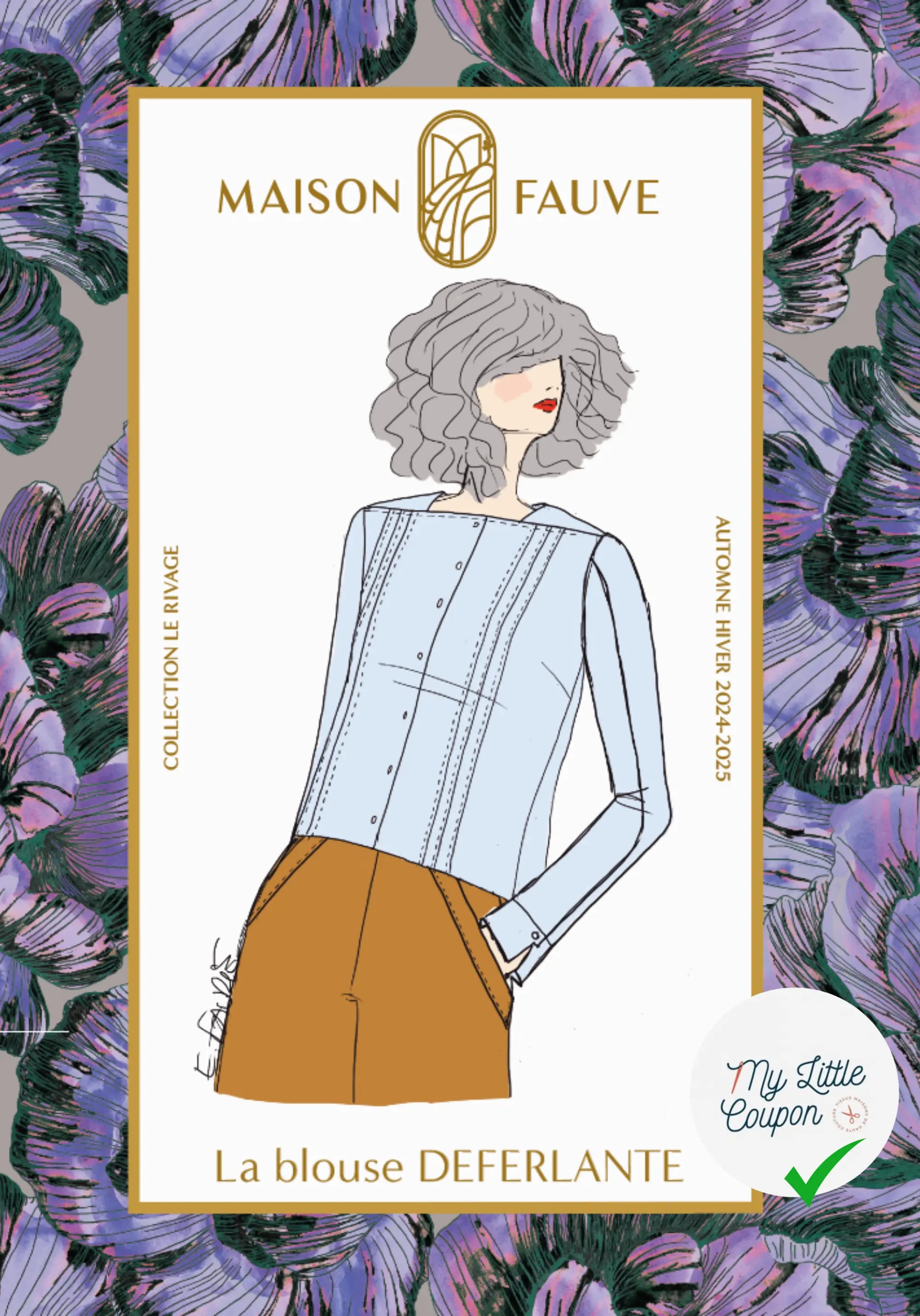 Patron couture La blouse DEFERLANTE / Patron pochette - My Little Coupon