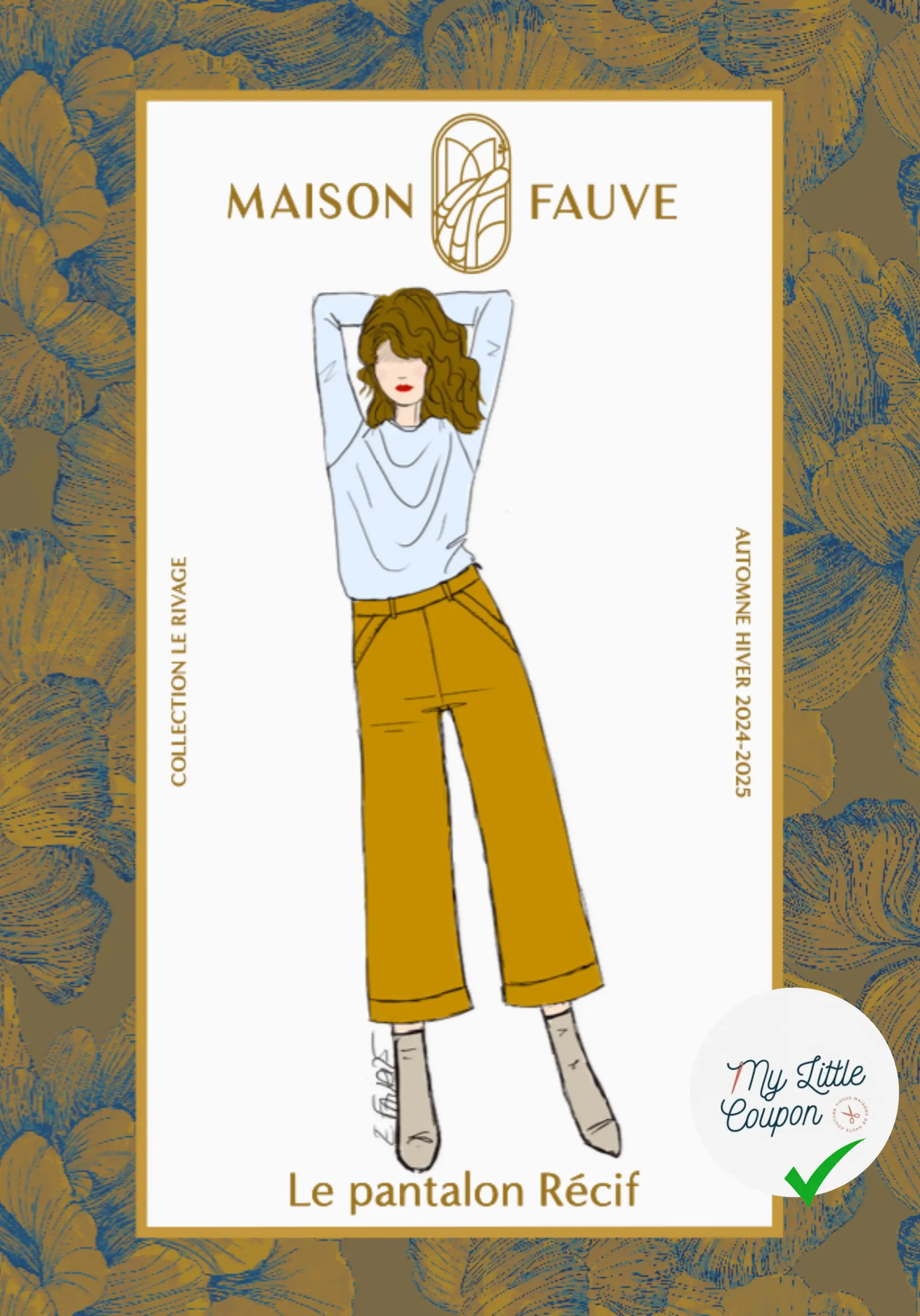 Patron couture Le pantalon RECIF/ Patron pochette - My Little Coupon