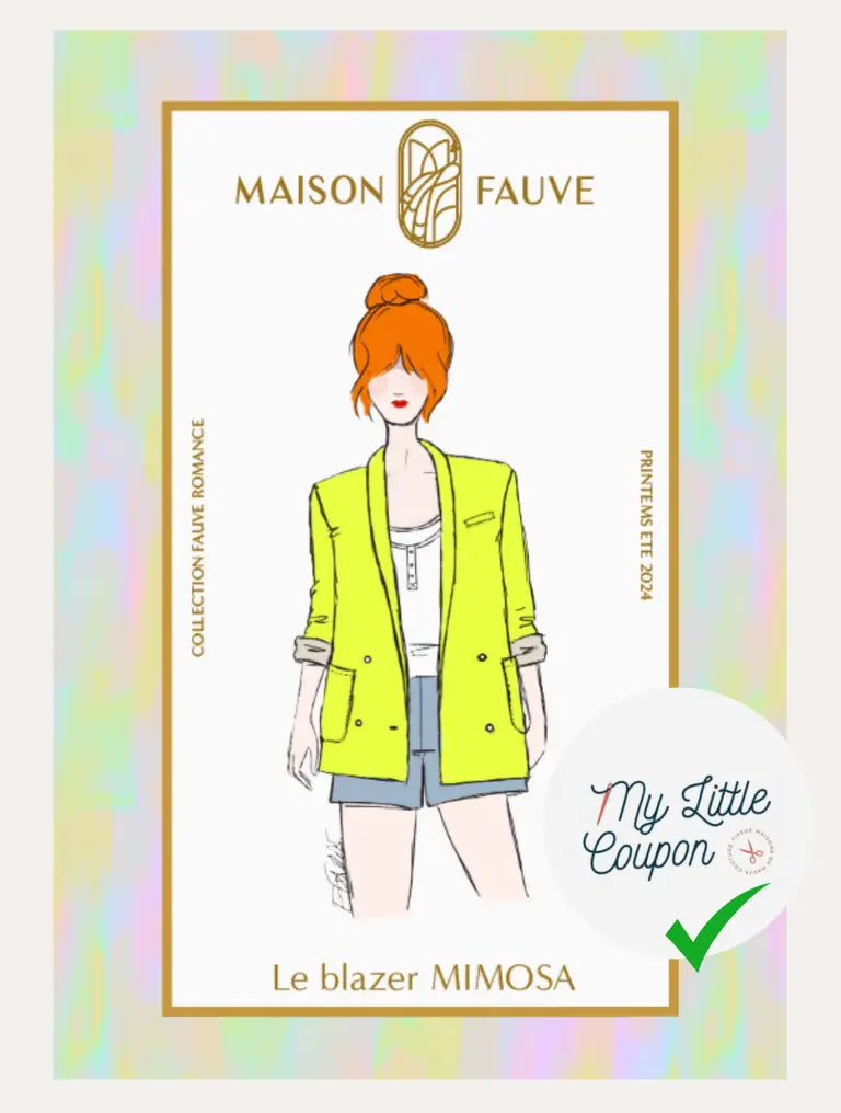 Patron couture blazer Mimosa - Patron pochette - My Little Coupon