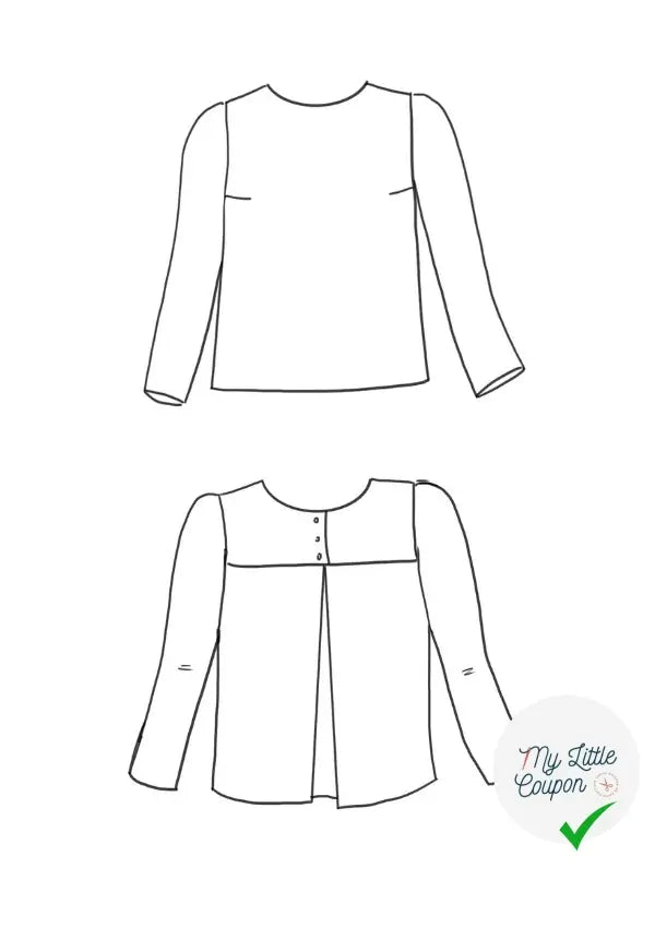Patron couture blouse Violette / Patron pochette - My Little Coupon