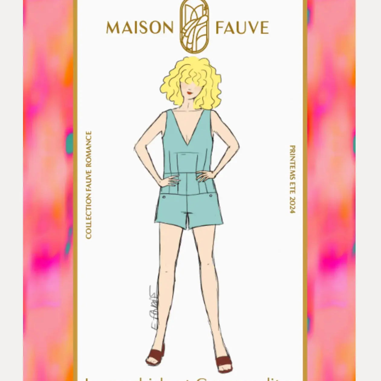 Patron couture combishort, robe Cosmopolitan - Patron pochette - My Little Coupon