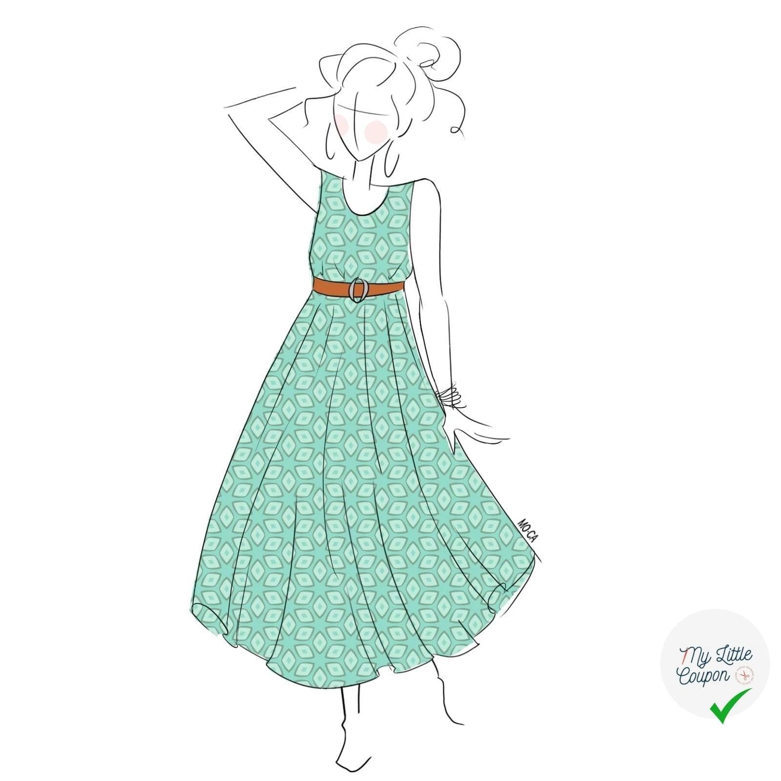 Patron de couture Robe Charlize Summer 34/48 – Germain Patrons - My Little Coupon
