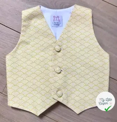 Patron de gilet et nœud papillon Hippolyte - L'Enfant Roi - My Little Coupon