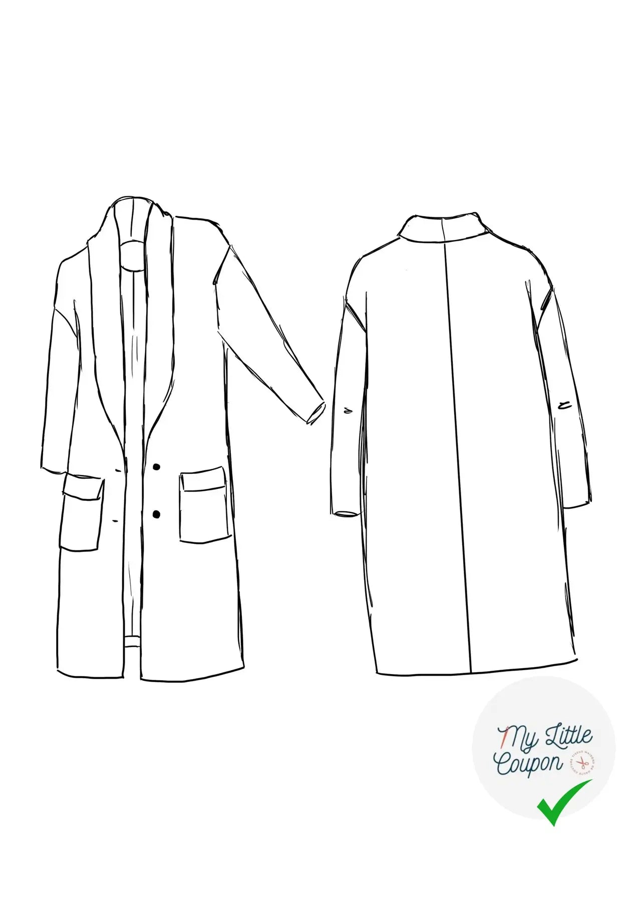 Patron manteau Pam / Patron pochette - My Little Coupon