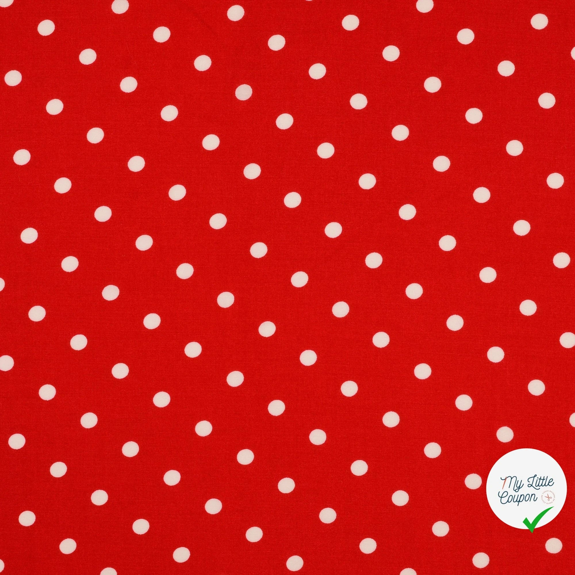 Popeline de viscose rouge - My Little Coupon