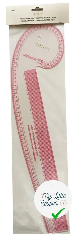 RÈGLE PERROQUET INCURVÉE SOUPLE - My Little Coupon