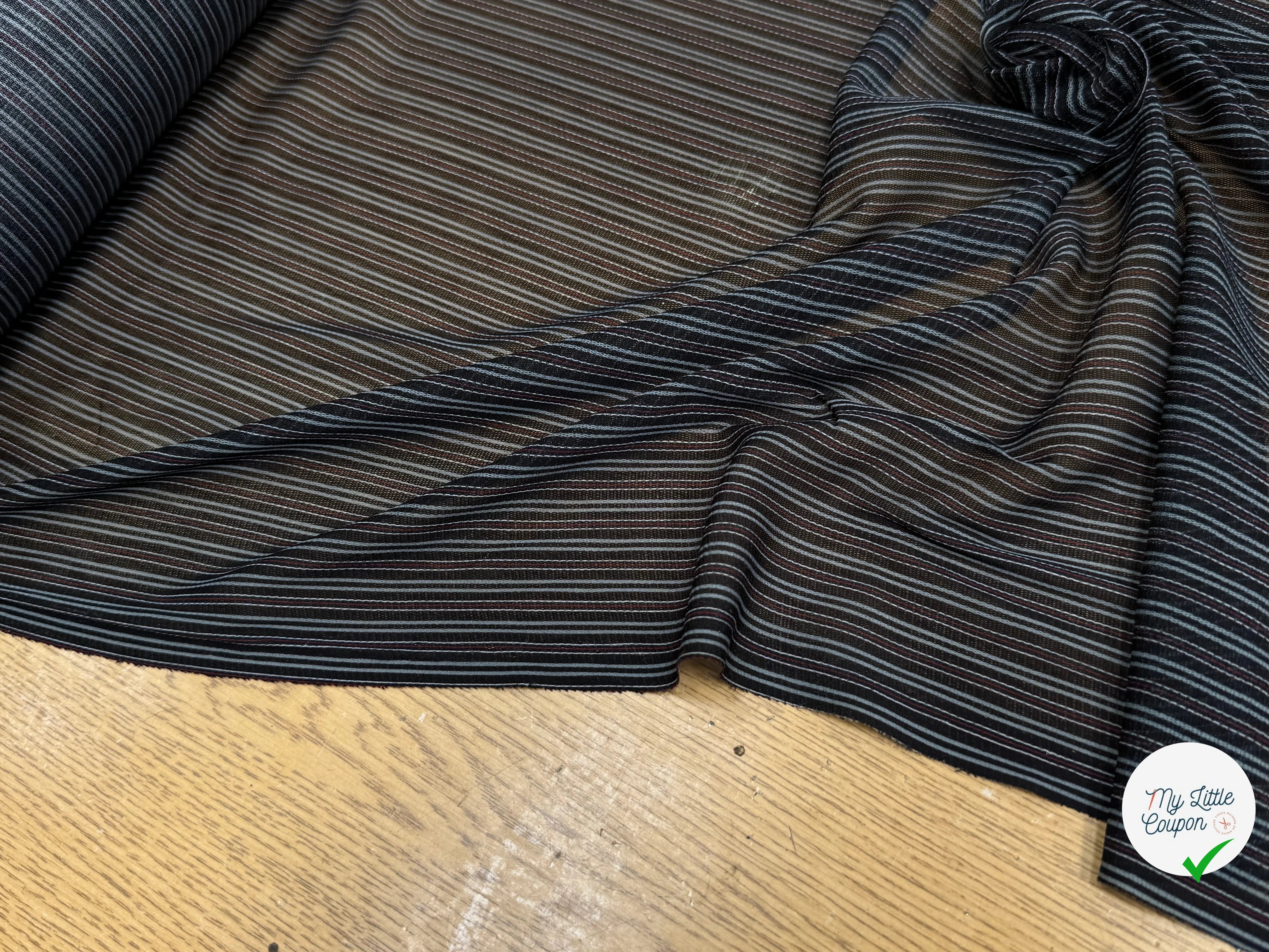 RESILLE À RAYURES MULTICO TOUCHER DOUX STRETCH - My Little Coupon