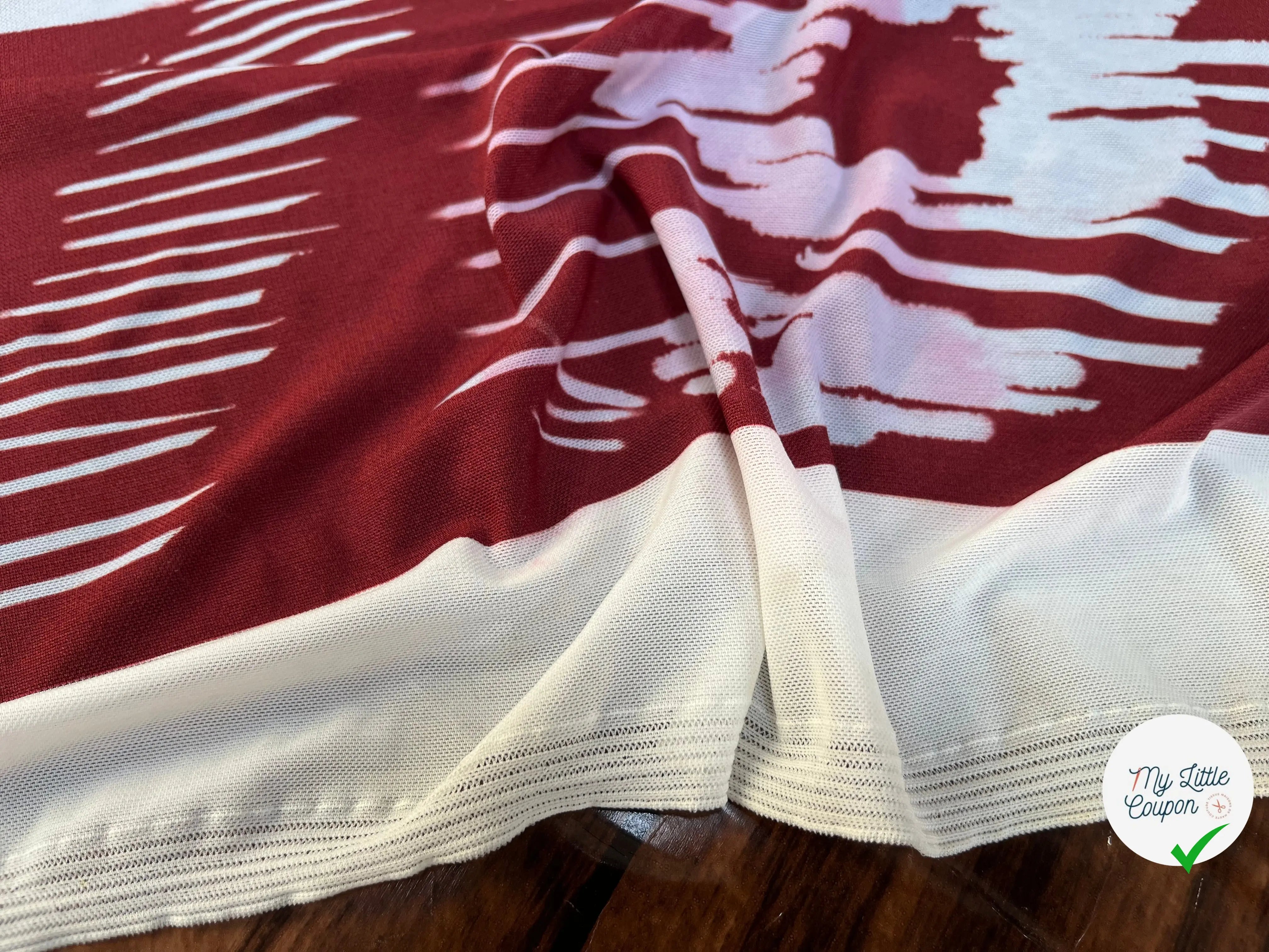 RESILLE MAILLE MARRON BLAN - My Little Coupon