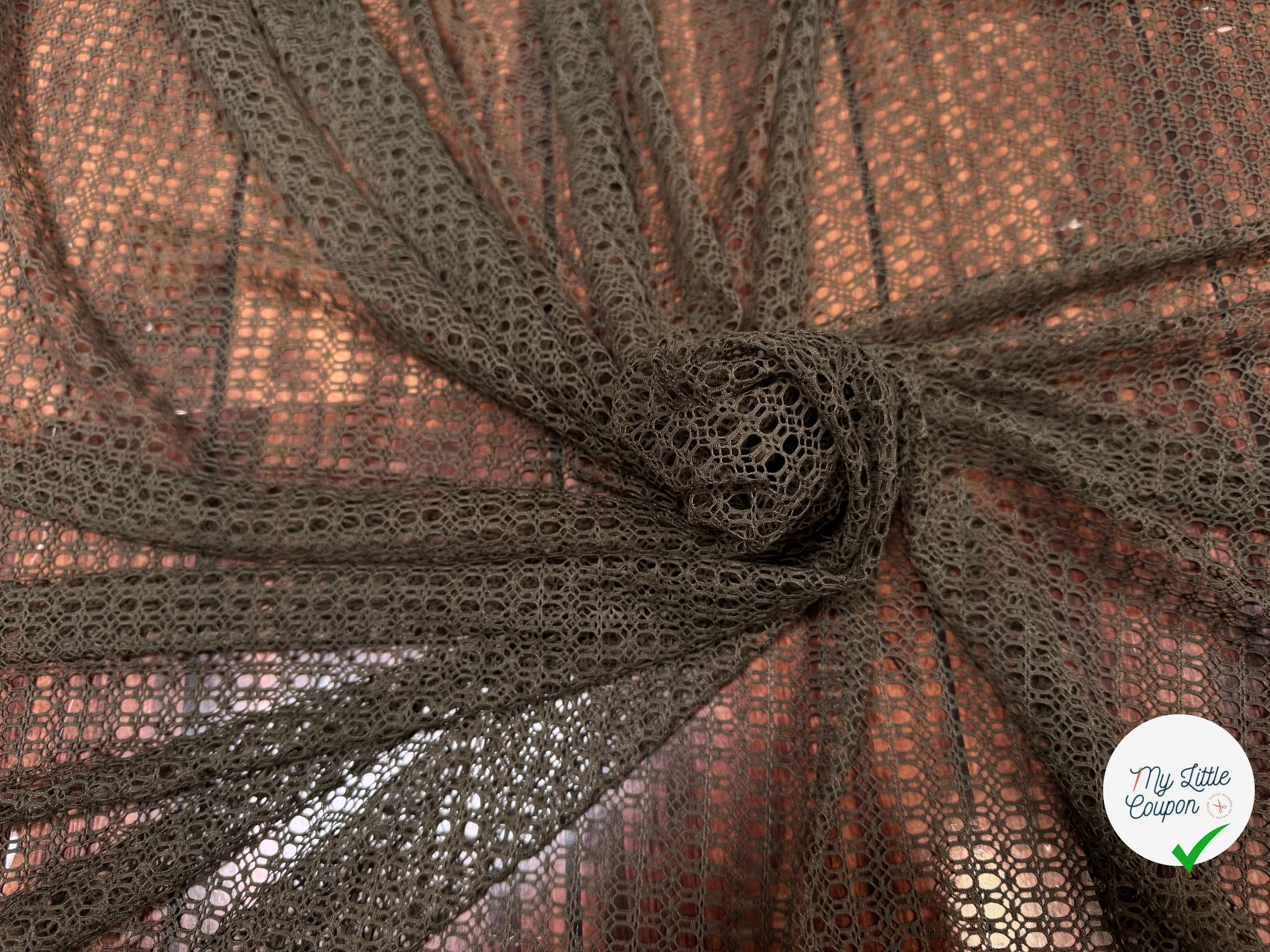 RESILLE MESHE STRETCH KAKI - My Little Coupon