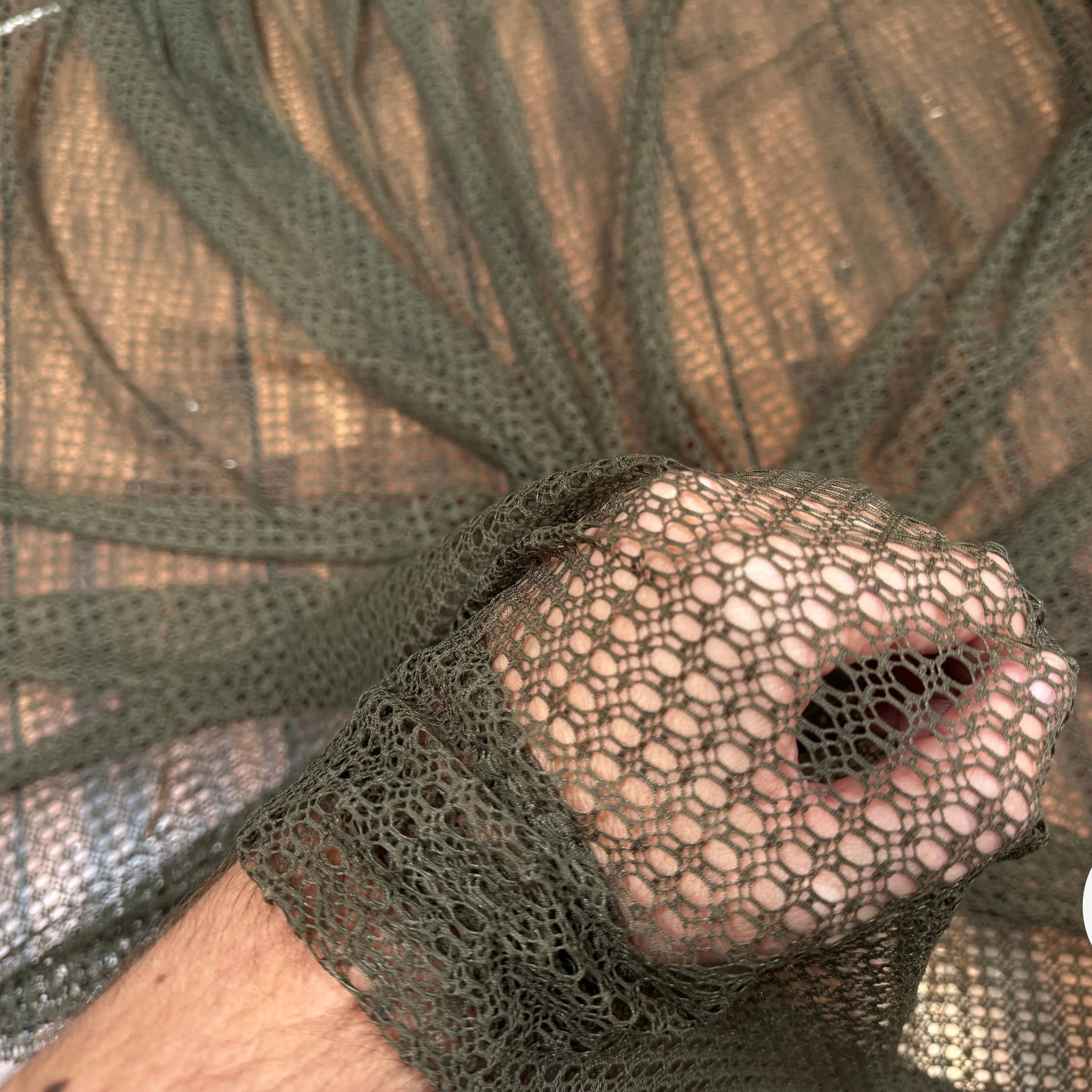 RESILLE MESHE STRETCH KAKI - My Little Coupon