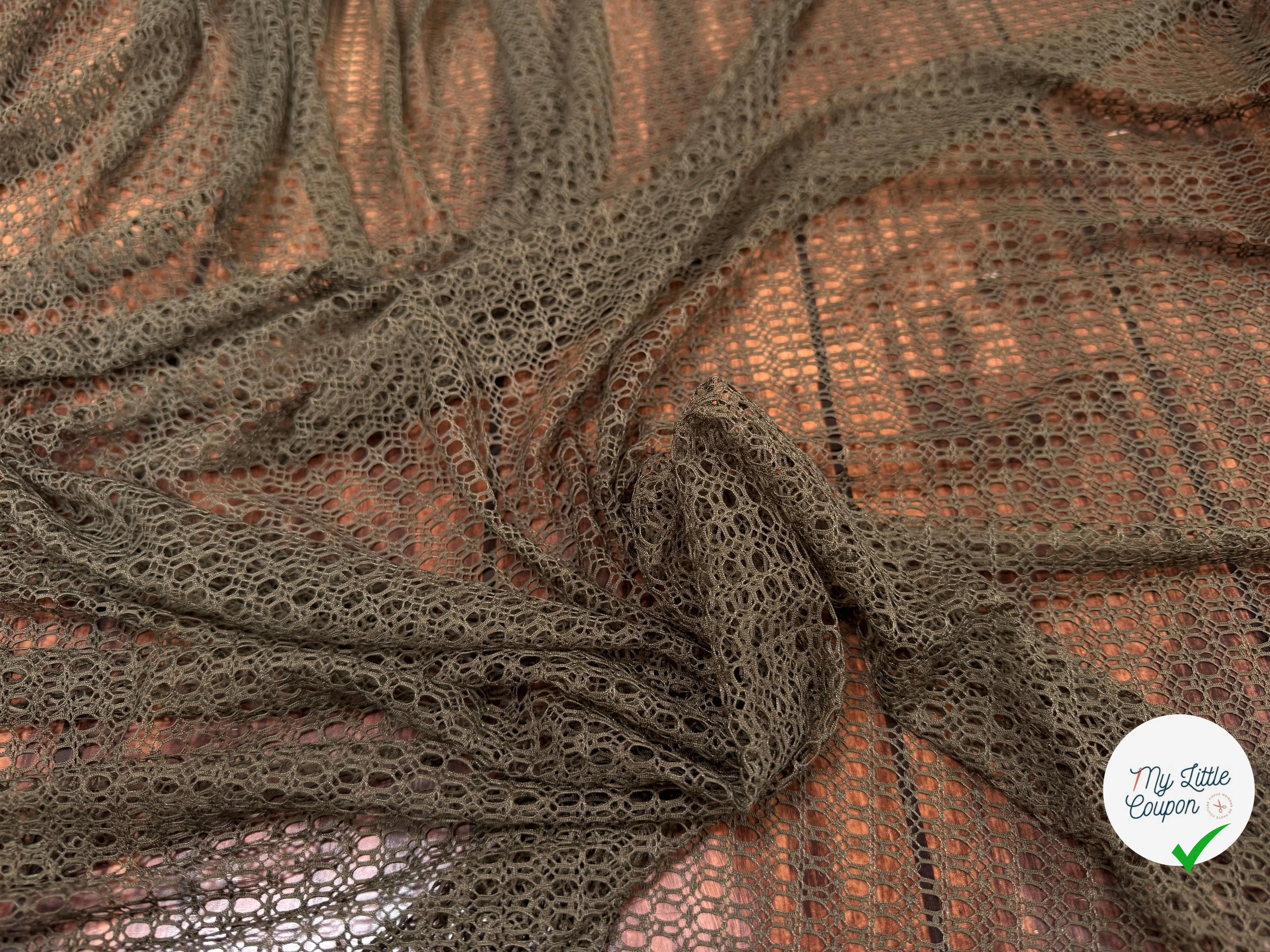 RESILLE MESHE STRETCH KAKI - My Little Coupon