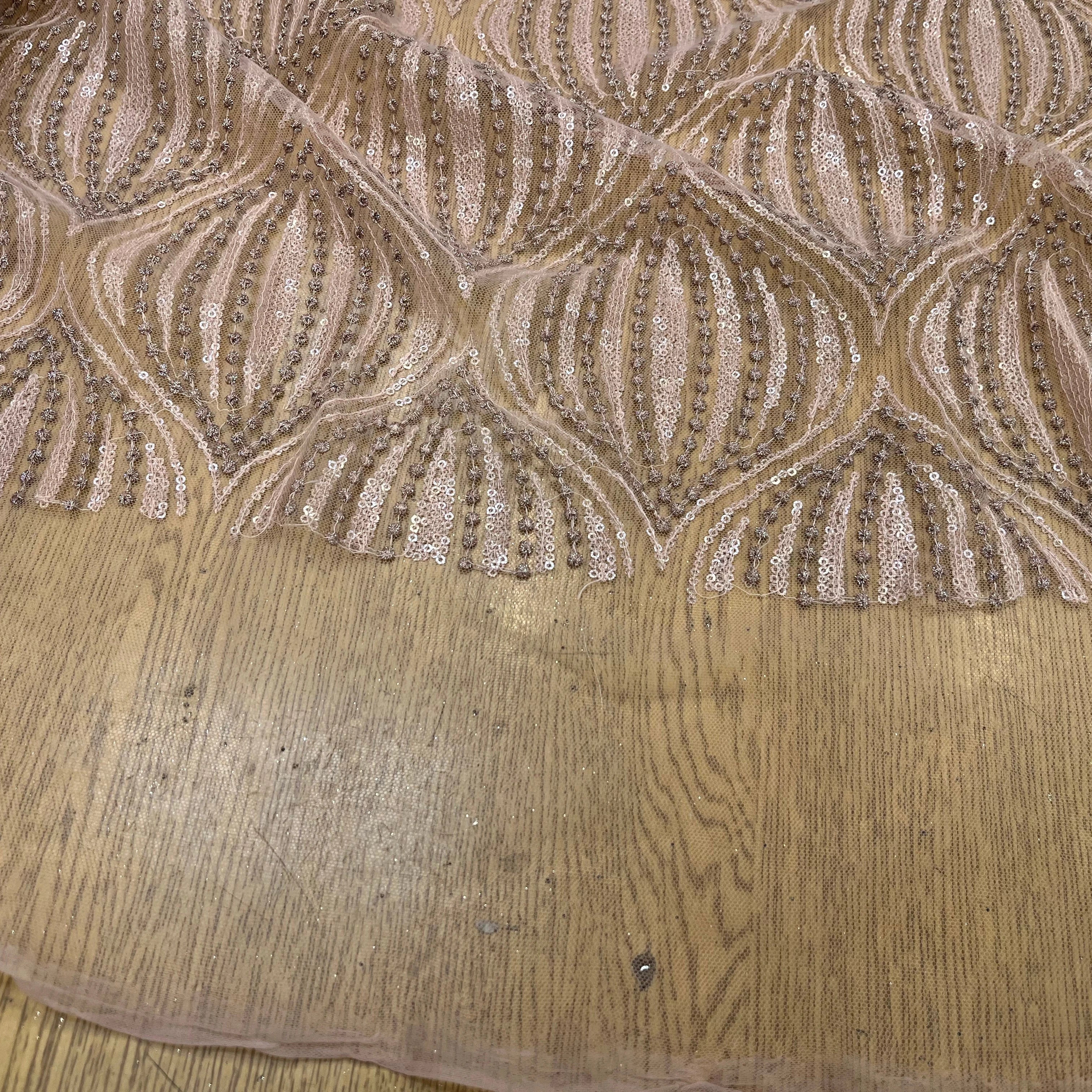 RESILLE SEQUIN BRODÉ ROSE GOLD - My Little Coupon