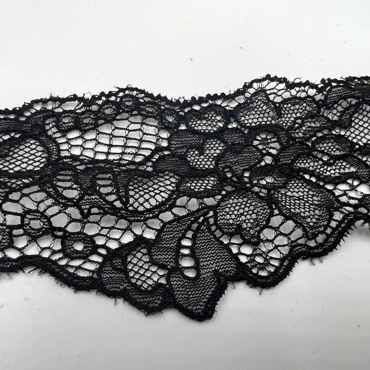 RUBAN DENTELLE POLYESTER NOIR - My Little Coupon - tissu - coudre