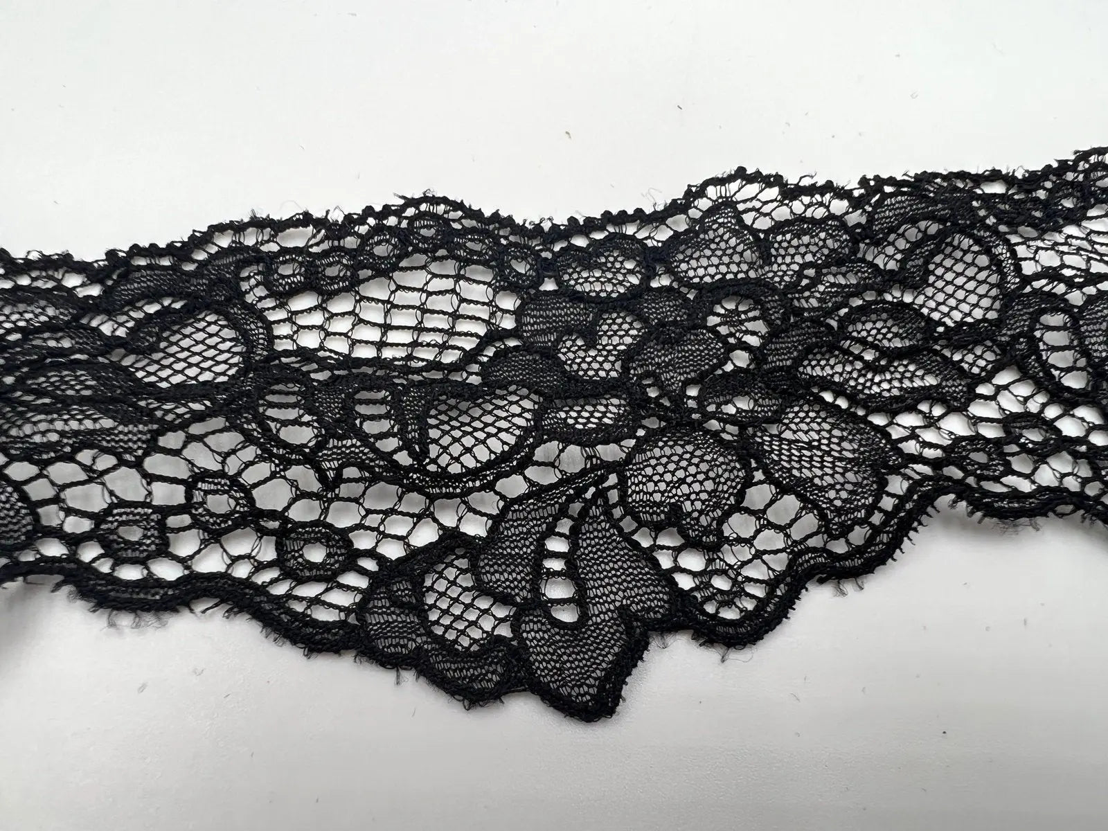 RUBAN DENTELLE POLYESTER NOIR - My Little Coupon - tissu - coudre