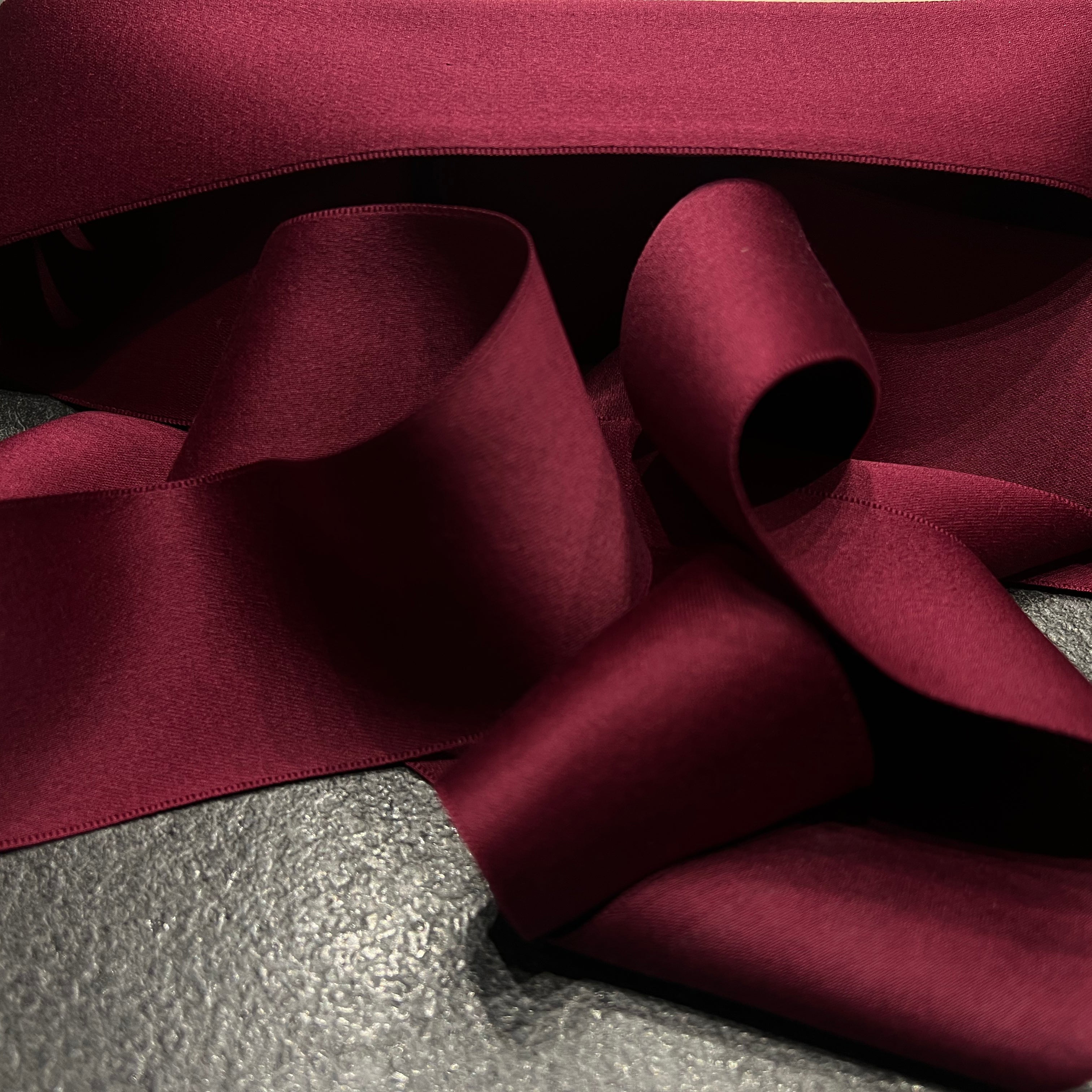 RUBAN SATINÉ BORDEAUX 50mm - My Little Coupon