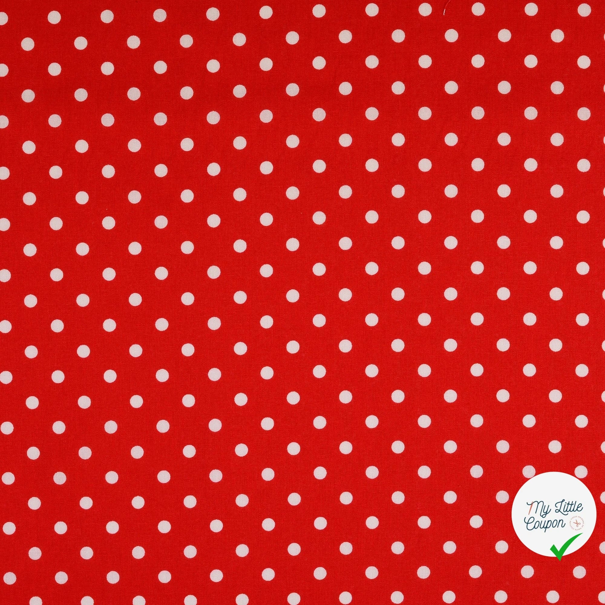 Renforcé de coton à pois rouge - My Little Coupon