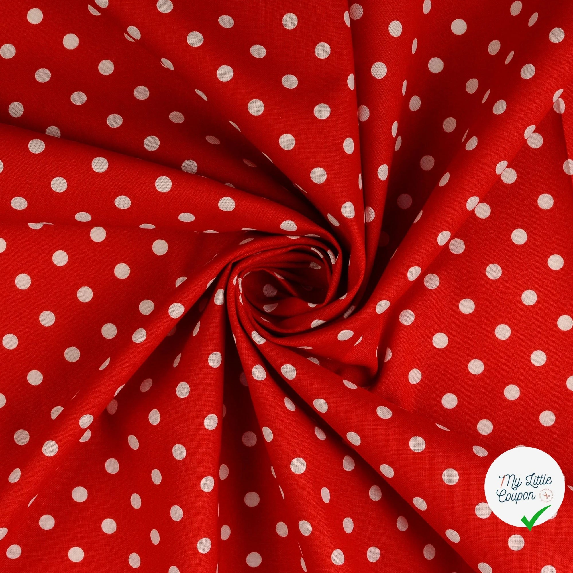 Renforcé de coton à pois rouge - My Little Coupon