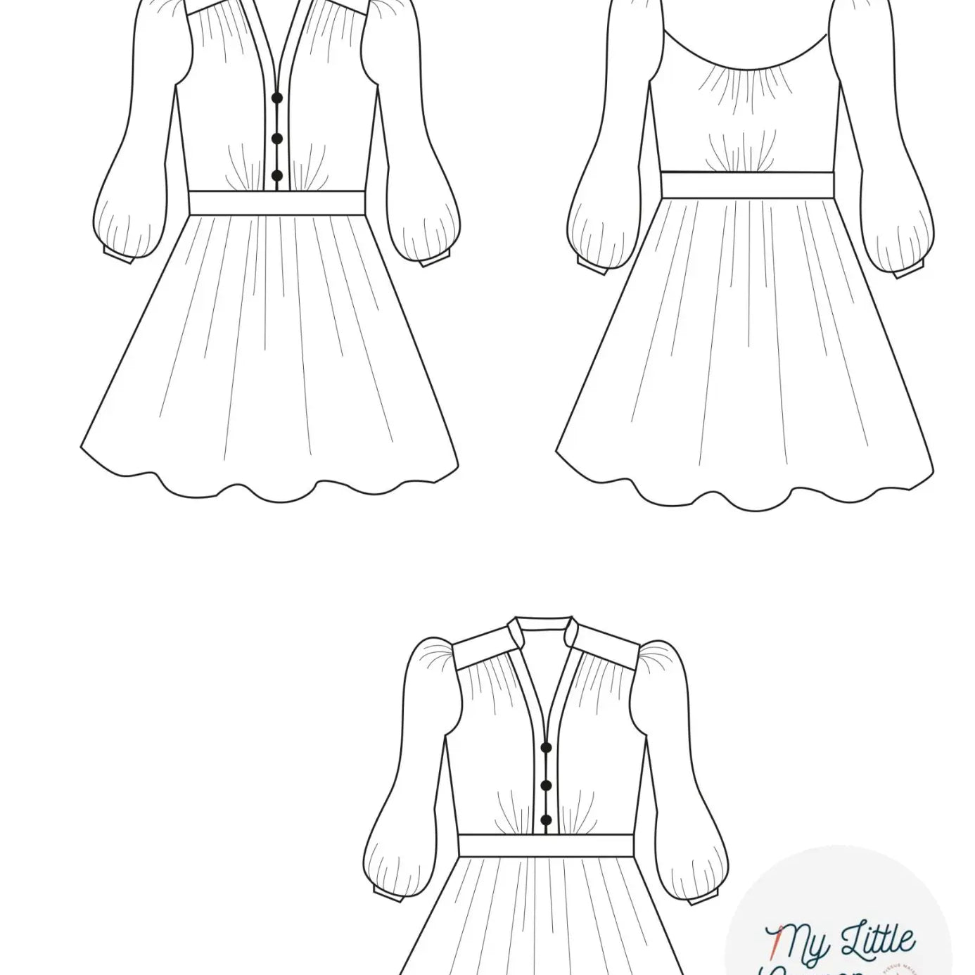 Robe Ballerina- Patron pochette - My Little Coupon