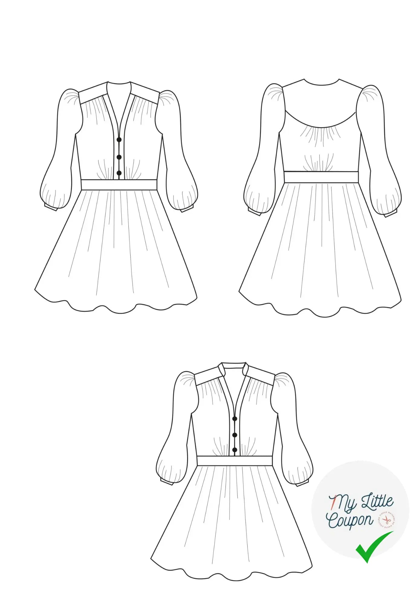 Robe Ballerina- Patron pochette - My Little Coupon