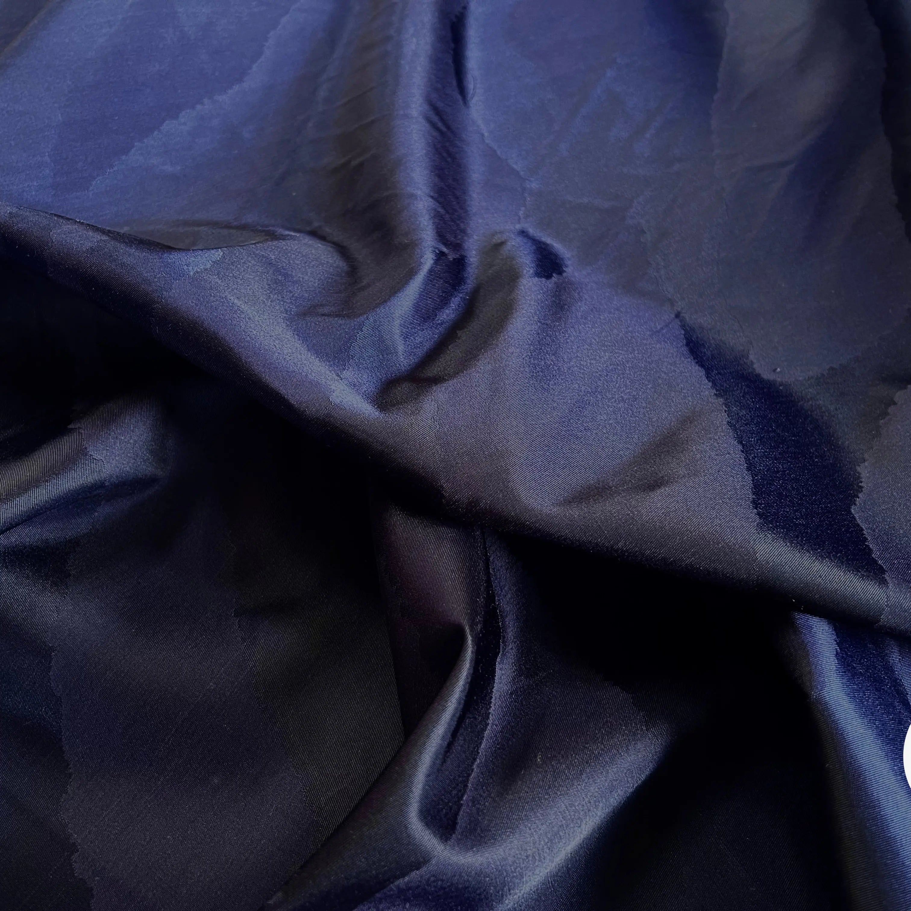 SATIN BLEU NUIT TIGRE - My Little Coupon