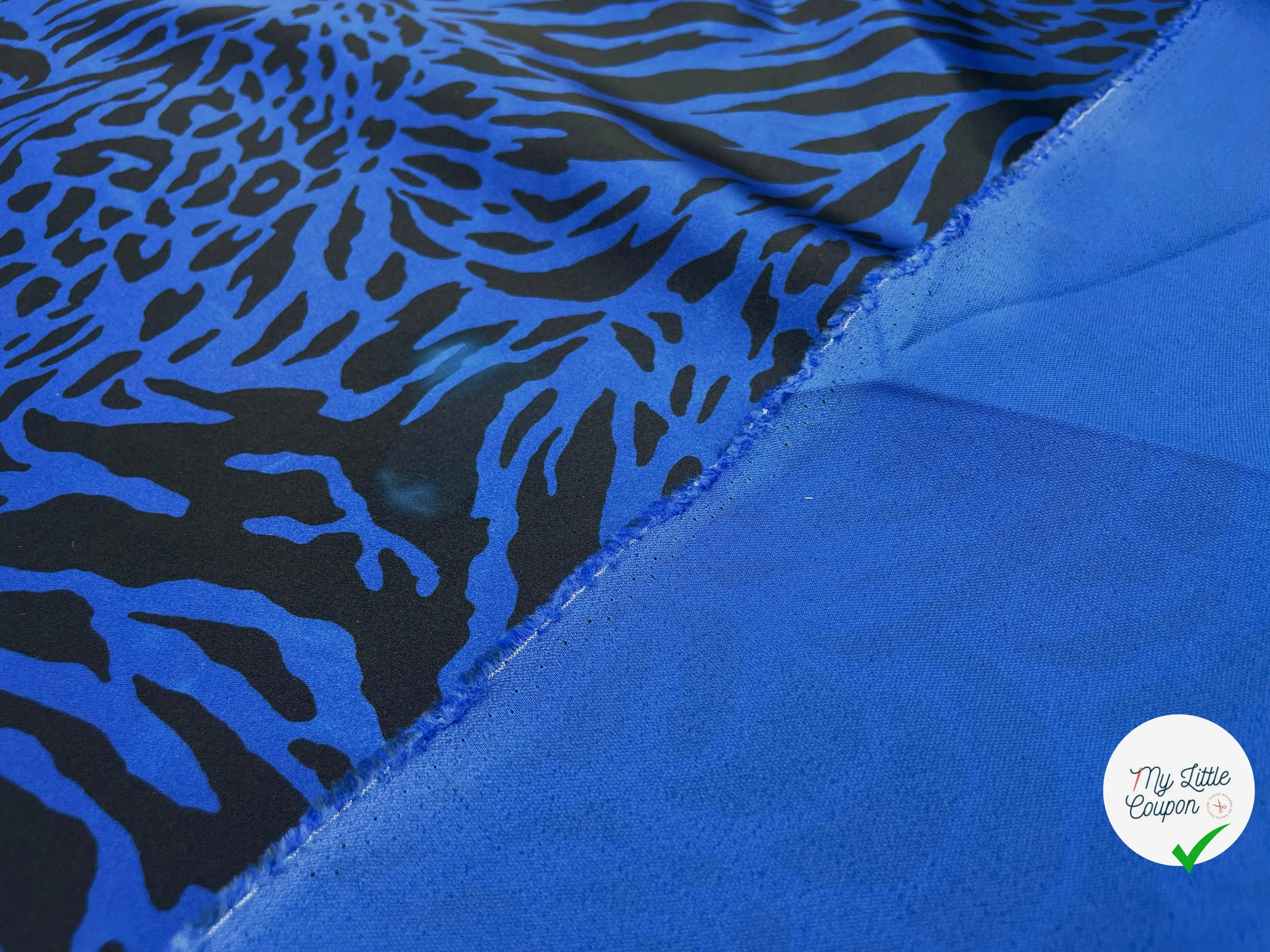 SATIN COCKTAIL LOURD IMPRIMÉ FAUVE - My Little Coupon - tissu - coudre