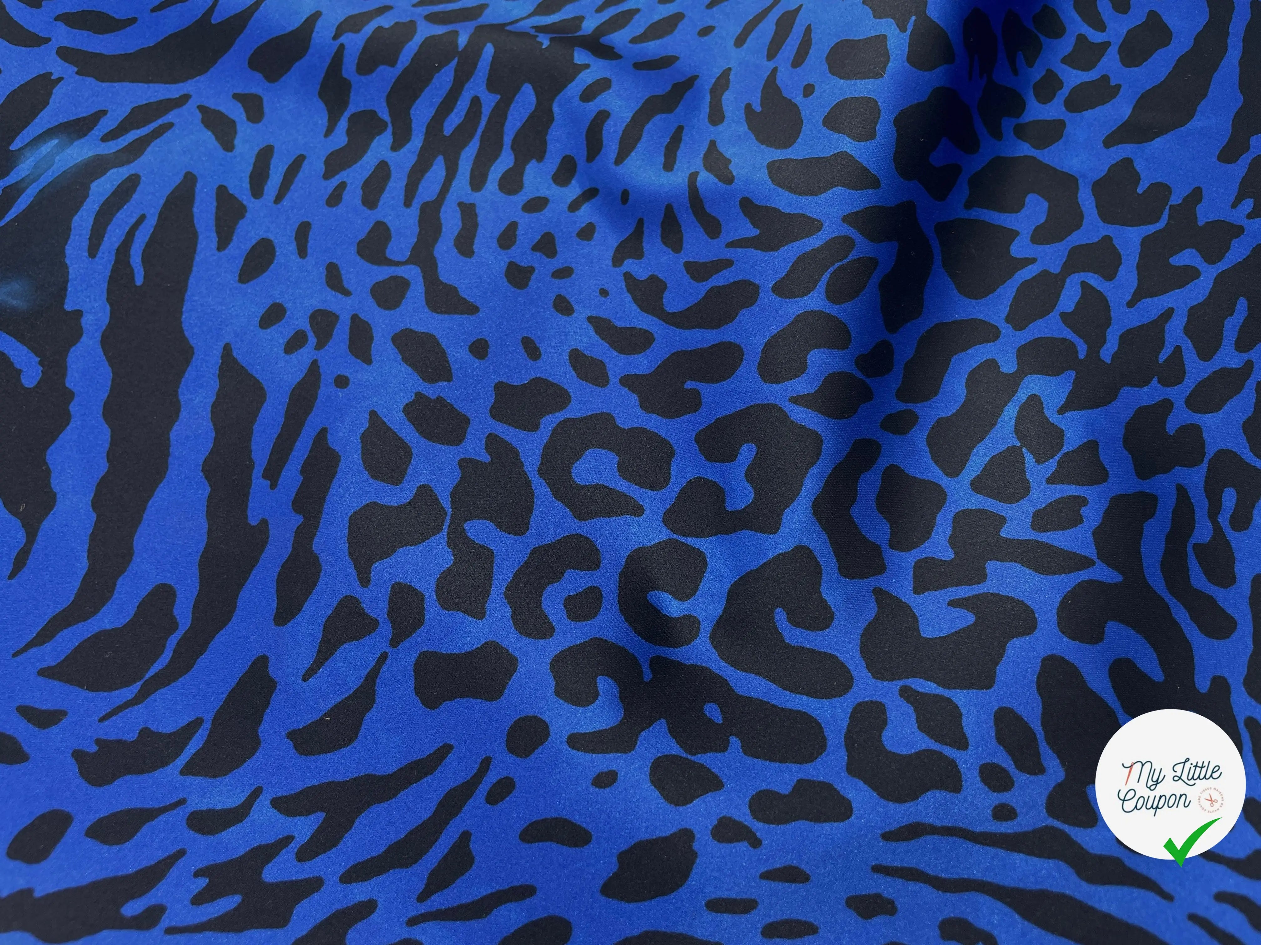 SATIN COCKTAIL LOURD IMPRIMÉ FAUVE - My Little Coupon - tissu - coudre