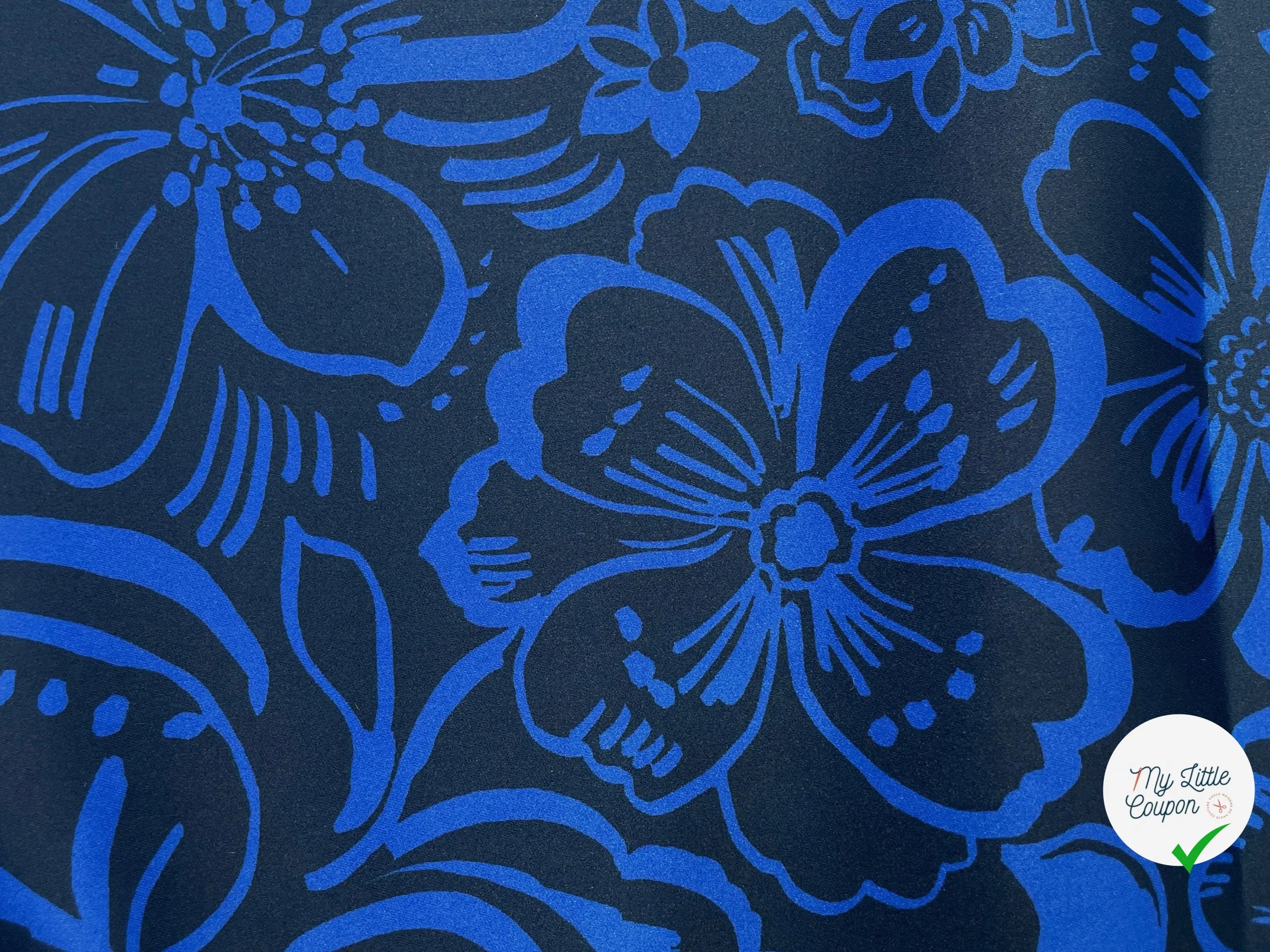 SATIN COCKTAIL LOURD IMPRIMÉ FLORAL - My Little Coupon - tissu - coudre