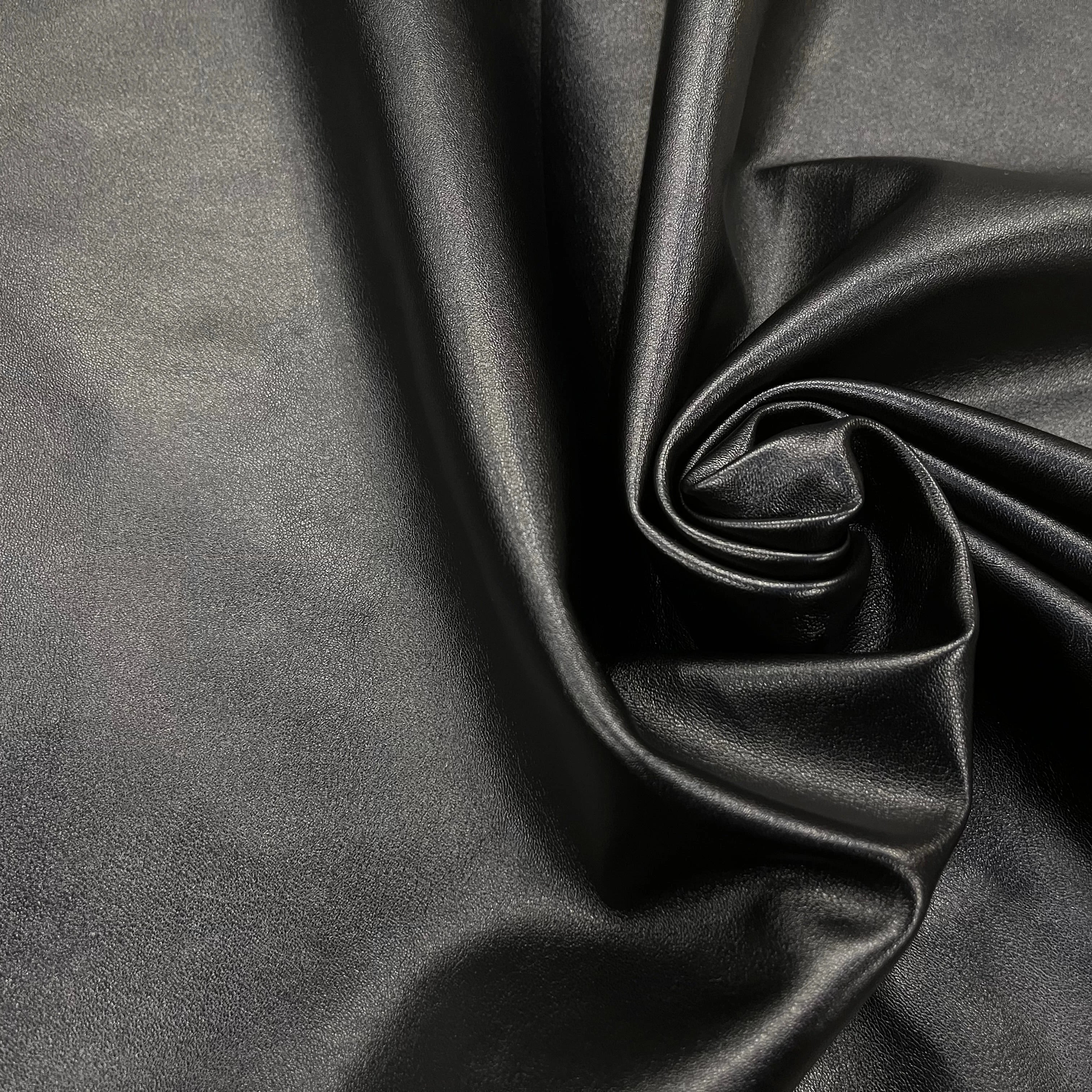 SATIN CUIR NOIR 145CM - My Little Coupon