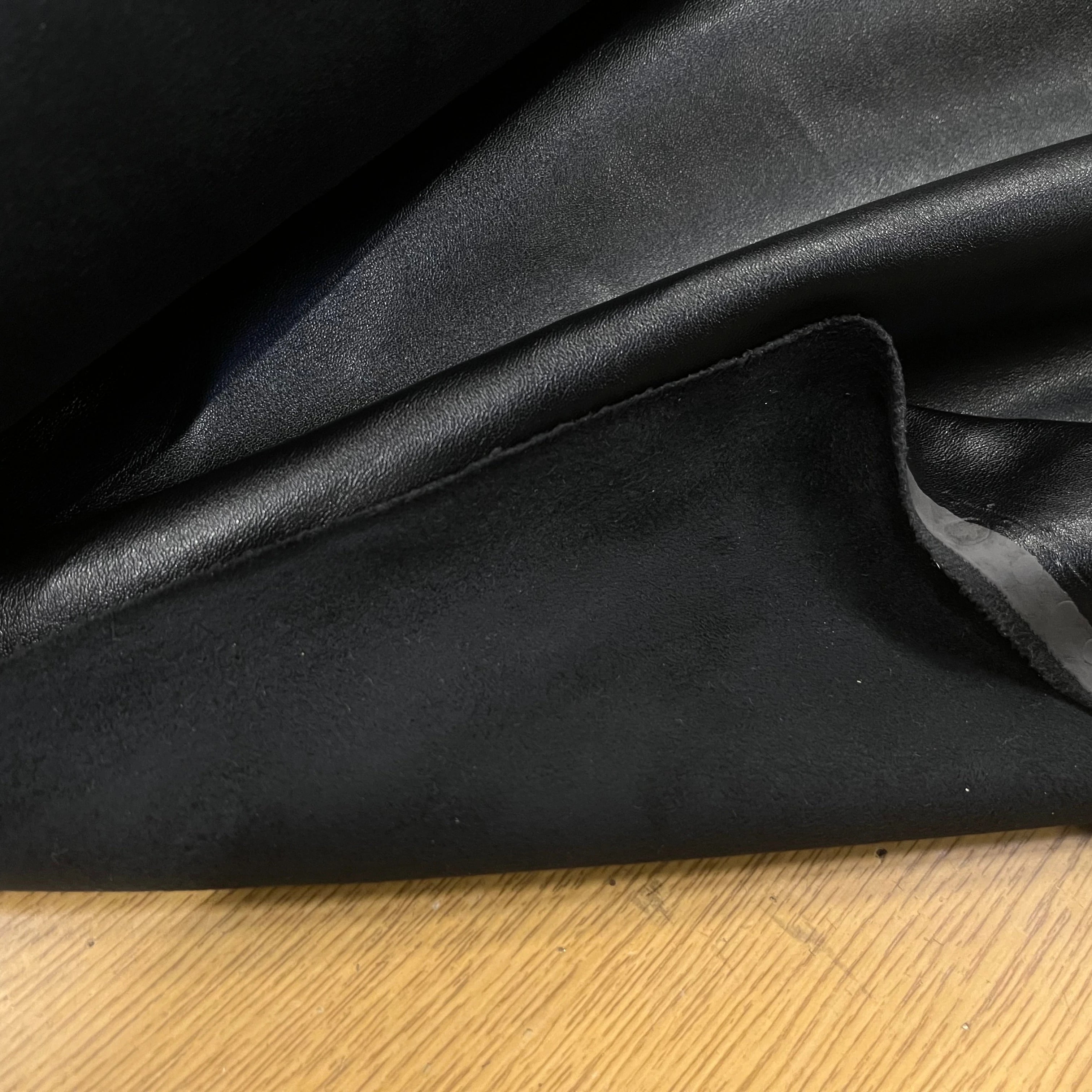 SATIN CUIR NOIR 145CM - My Little Coupon