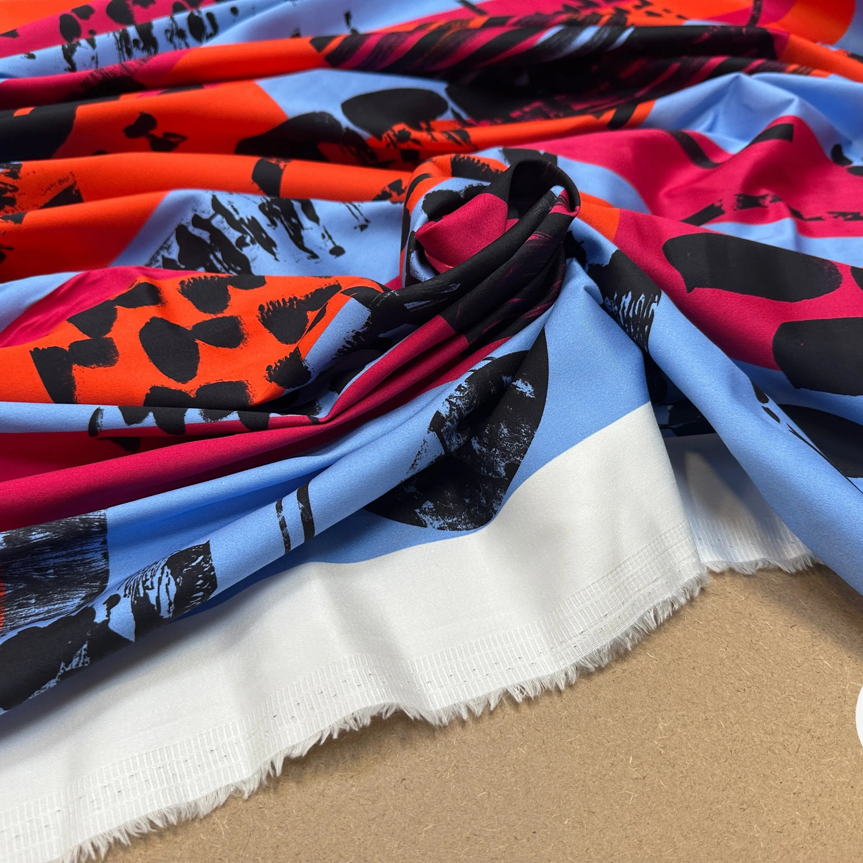 SATIN DE COTON ABSTRCT FUSION - My Little Coupon