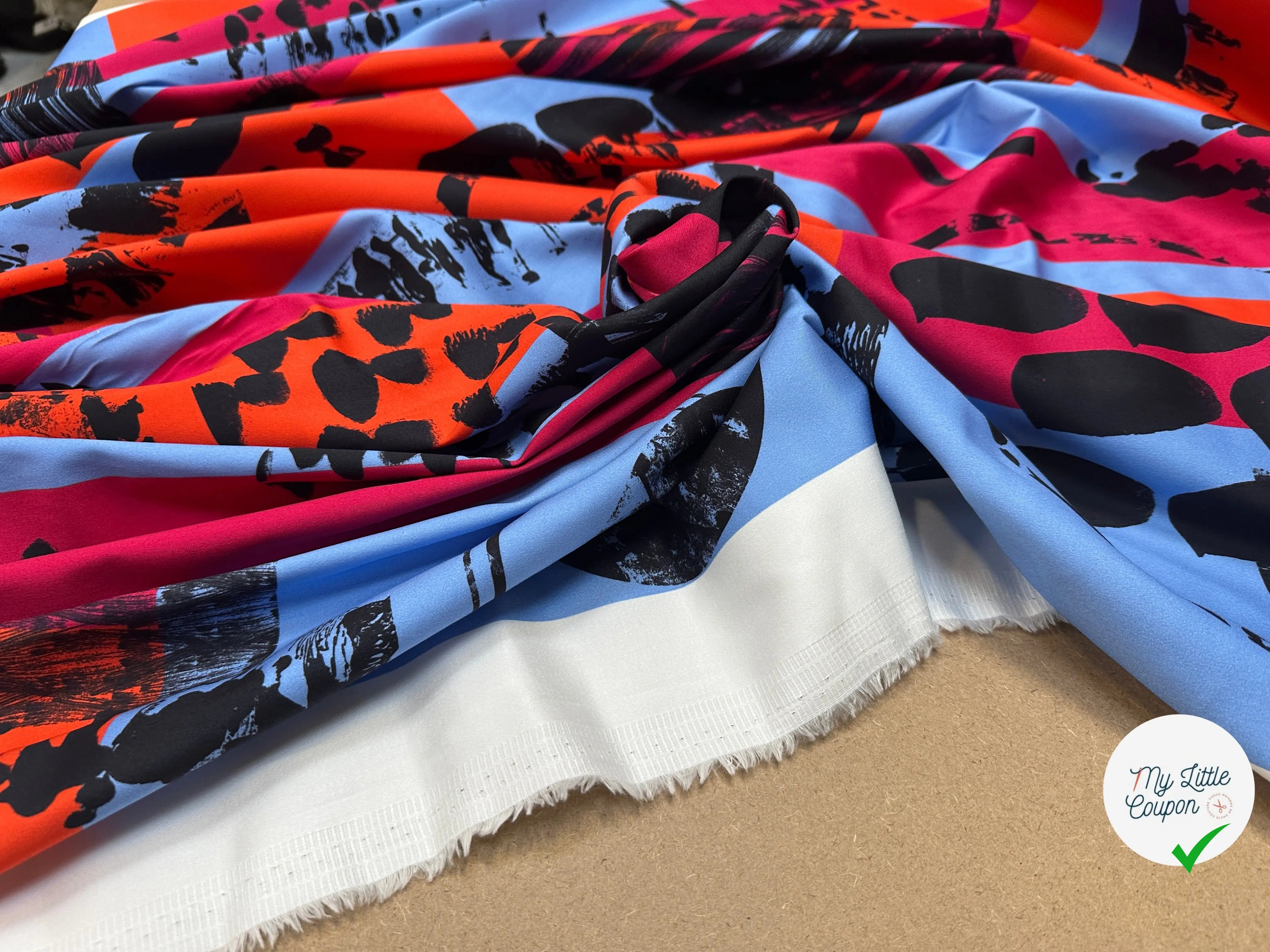 SATIN DE COTON ABSTRCT FUSION - My Little Coupon