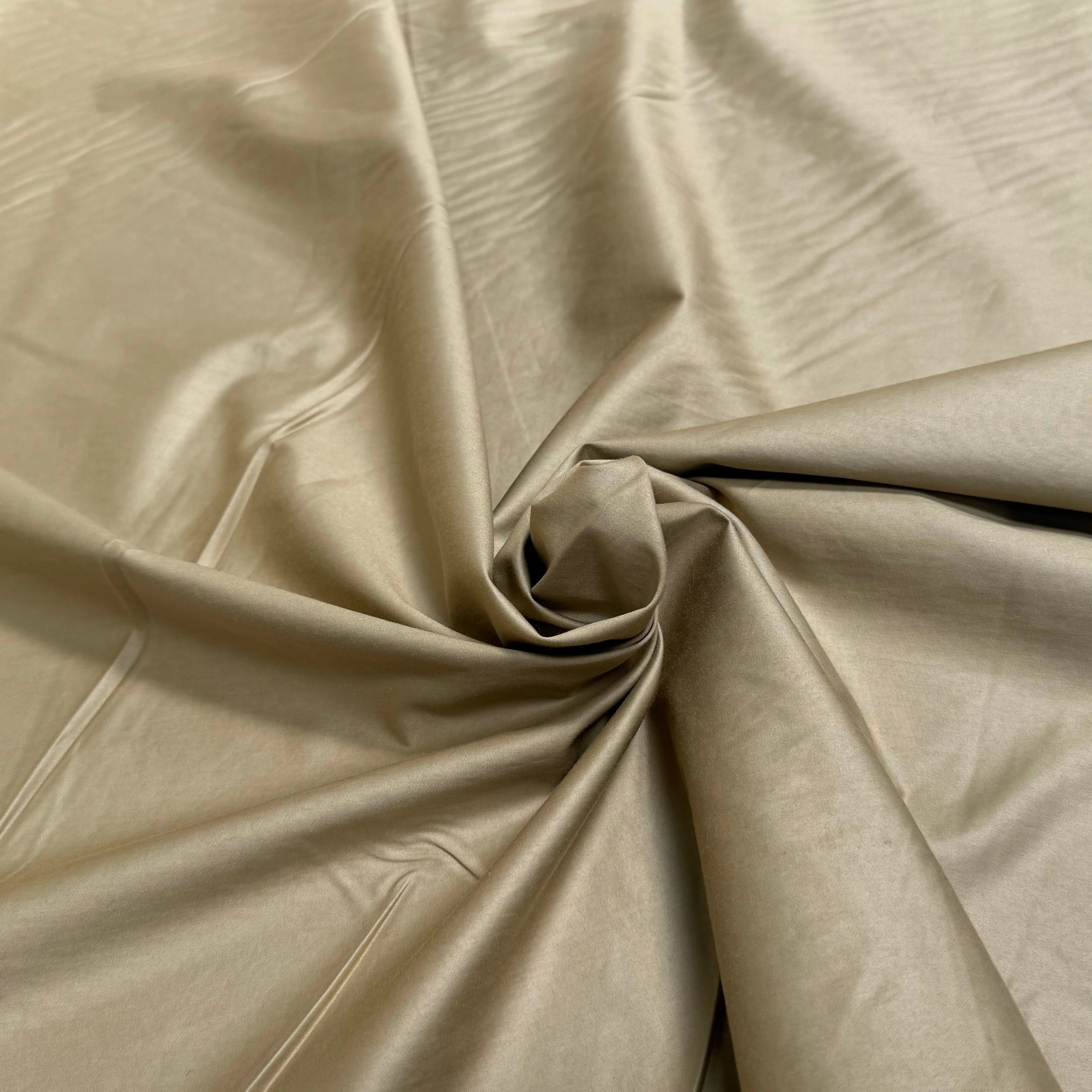 SATIN DE COTON BELLE TENUE BEIGE TAUPE - My Little Coupon
